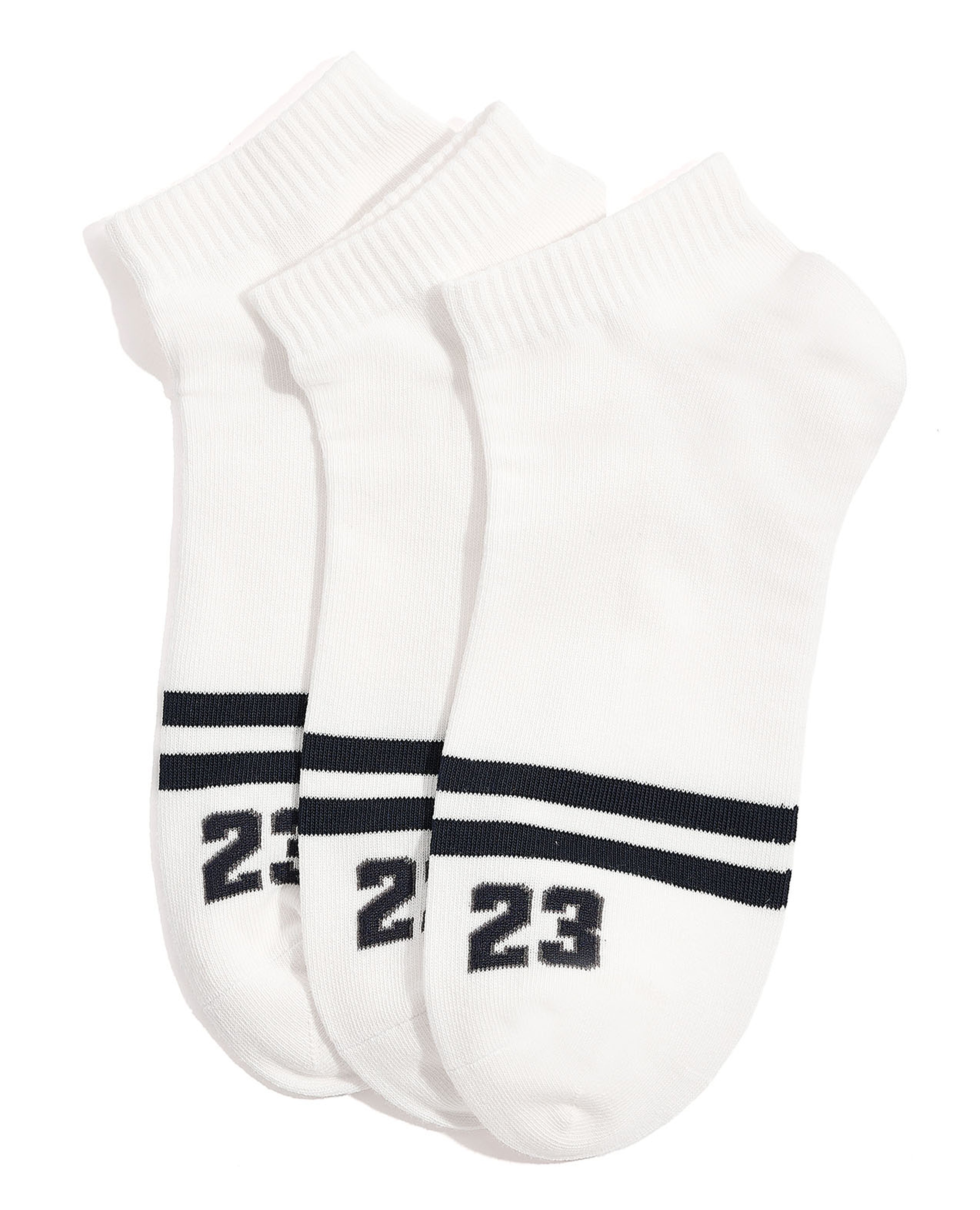 Pack of 3 Printed Ankle Socks