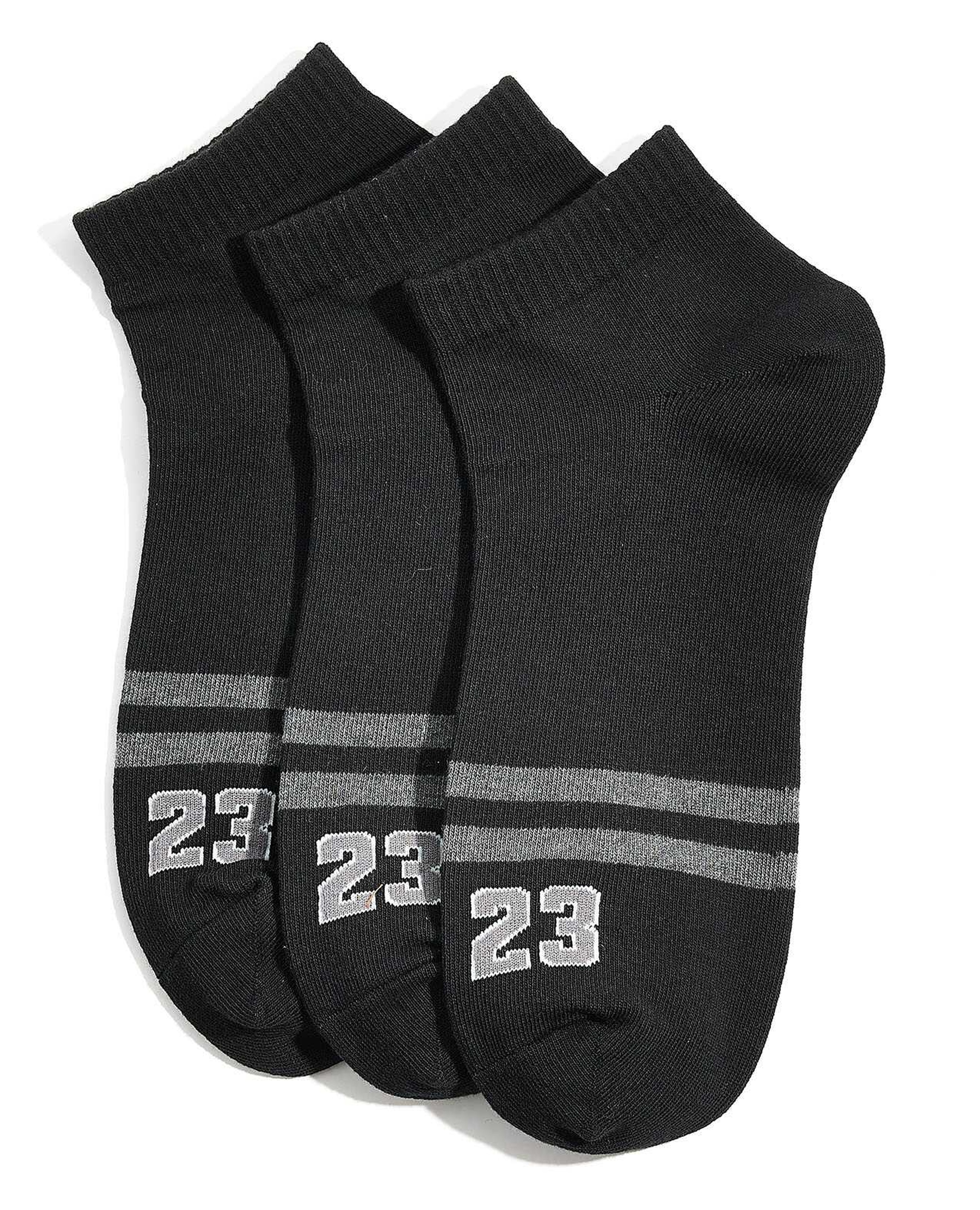 Pack of 3 Printed Ankle Socks