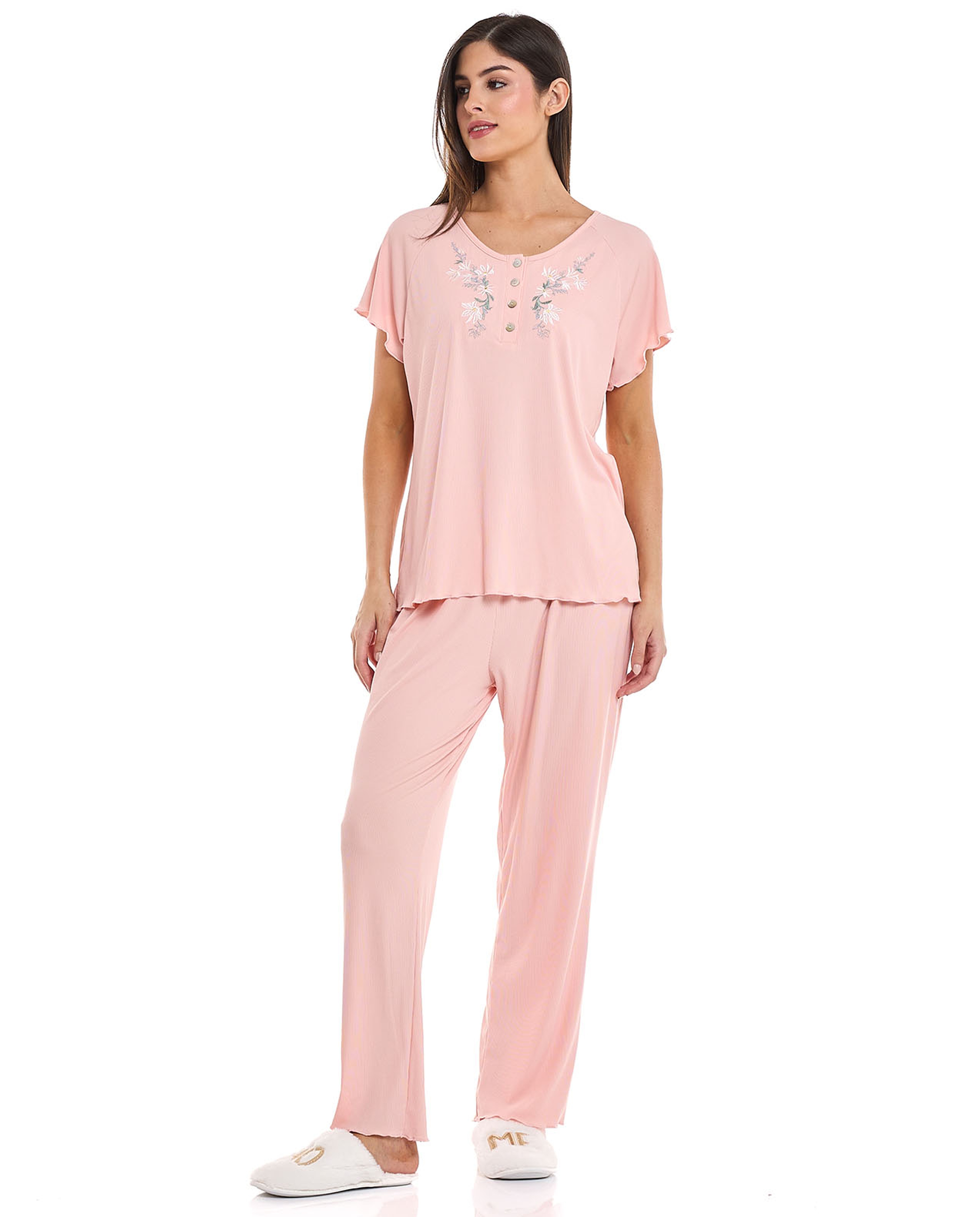 Embroidered Pyjama Set