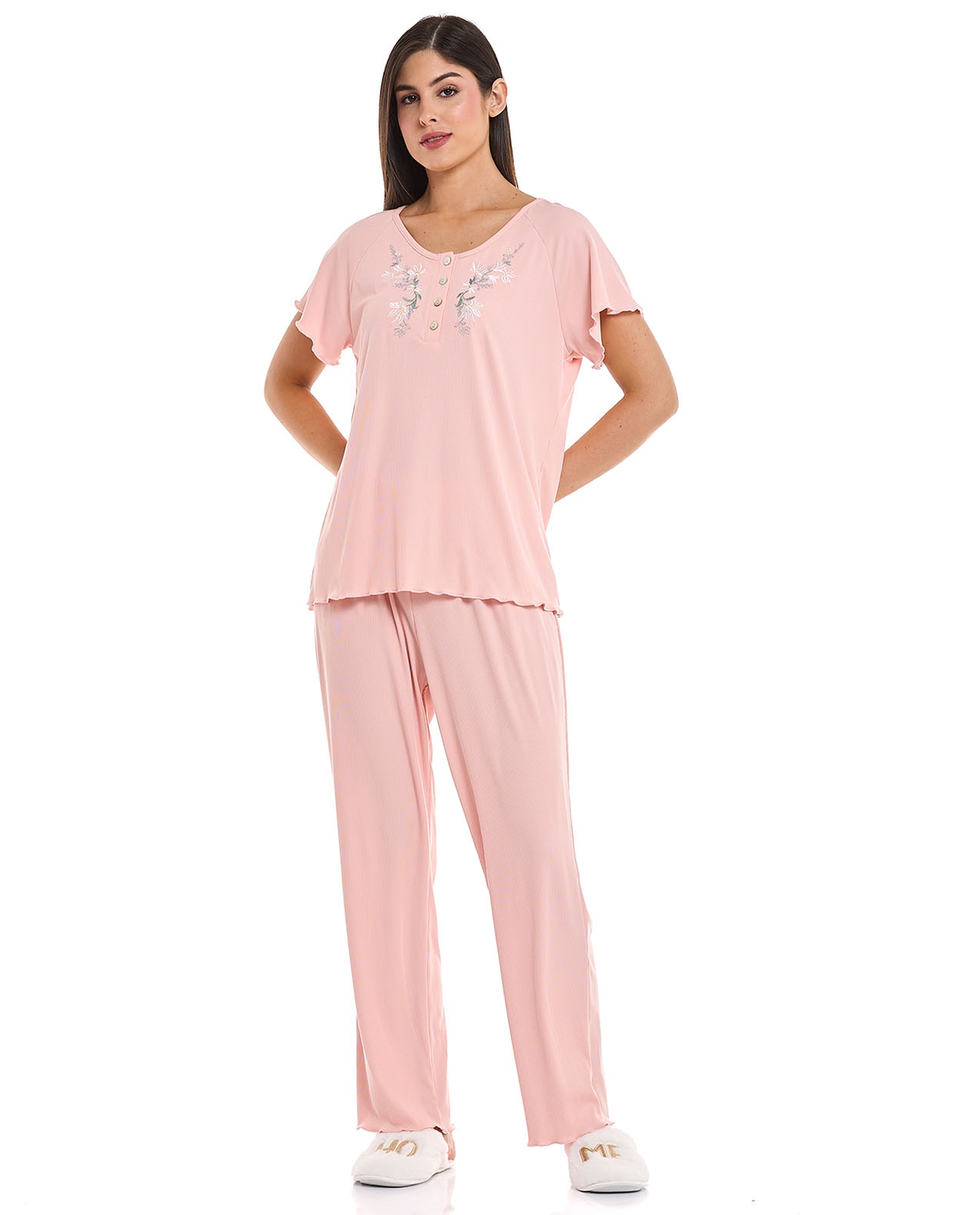 Embroidered Pyjama Set