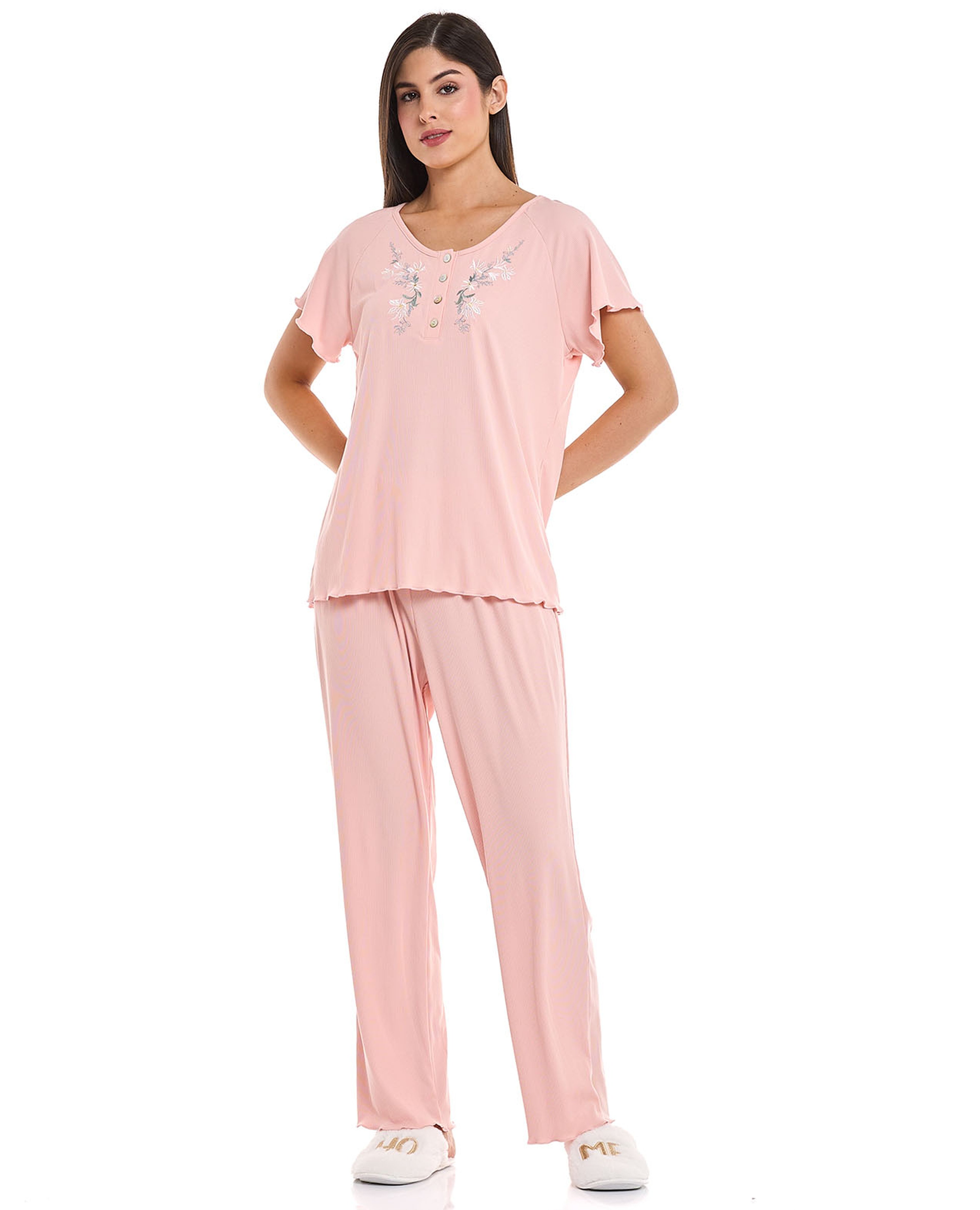 Embroidered Pyjama Set