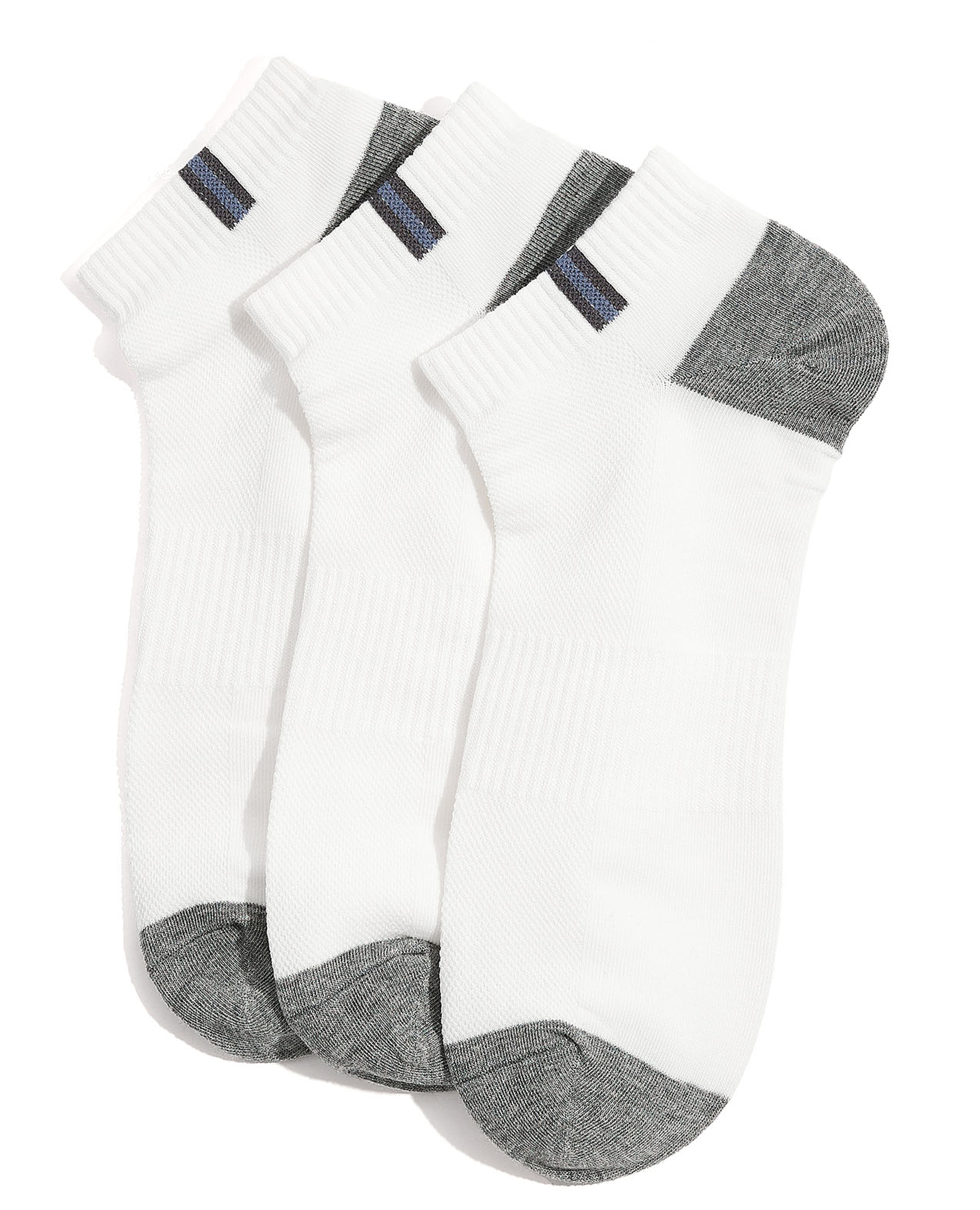Pack of 3 Color Block Ankle Socks