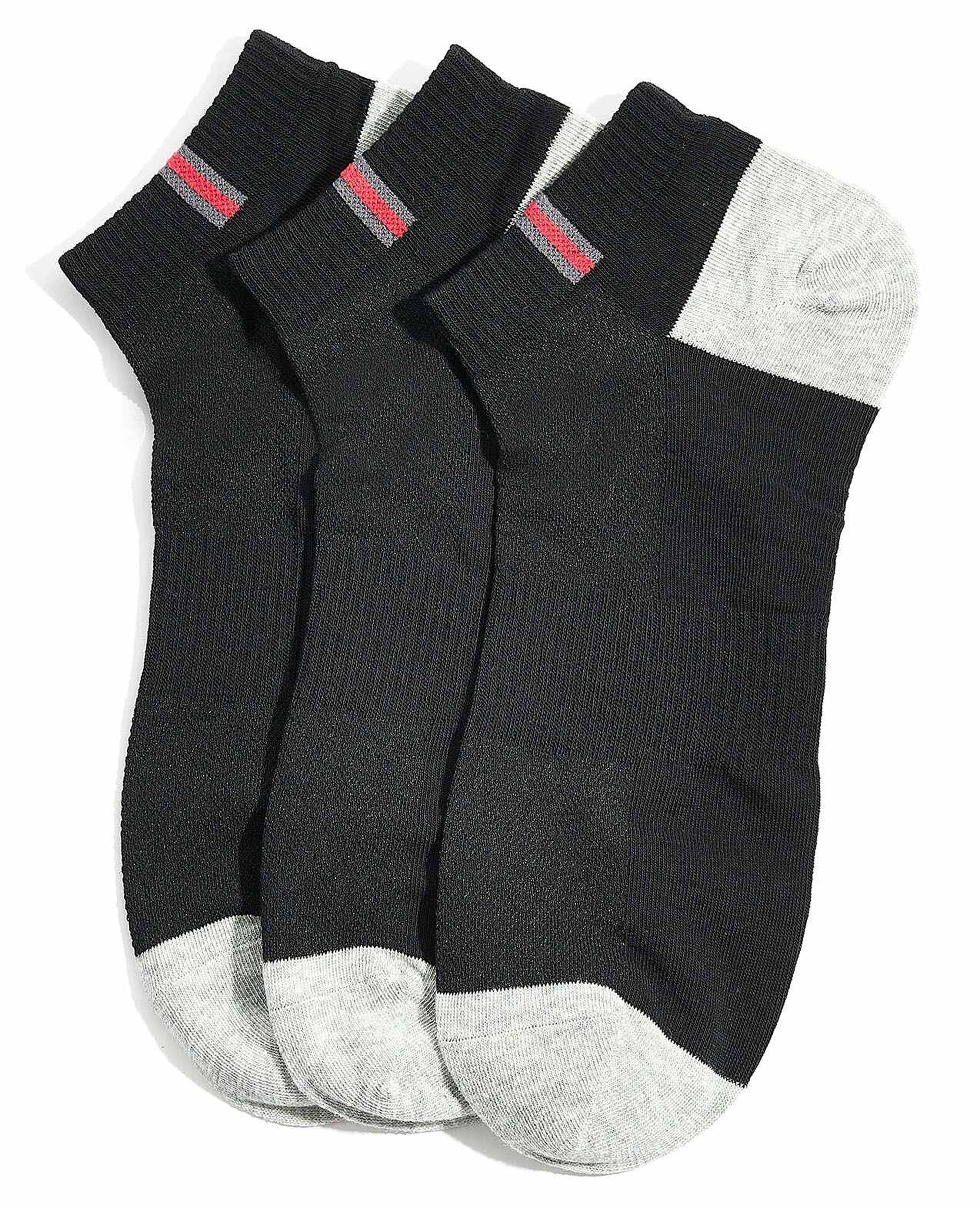 Pack of 3 Color Block Ankle Socks