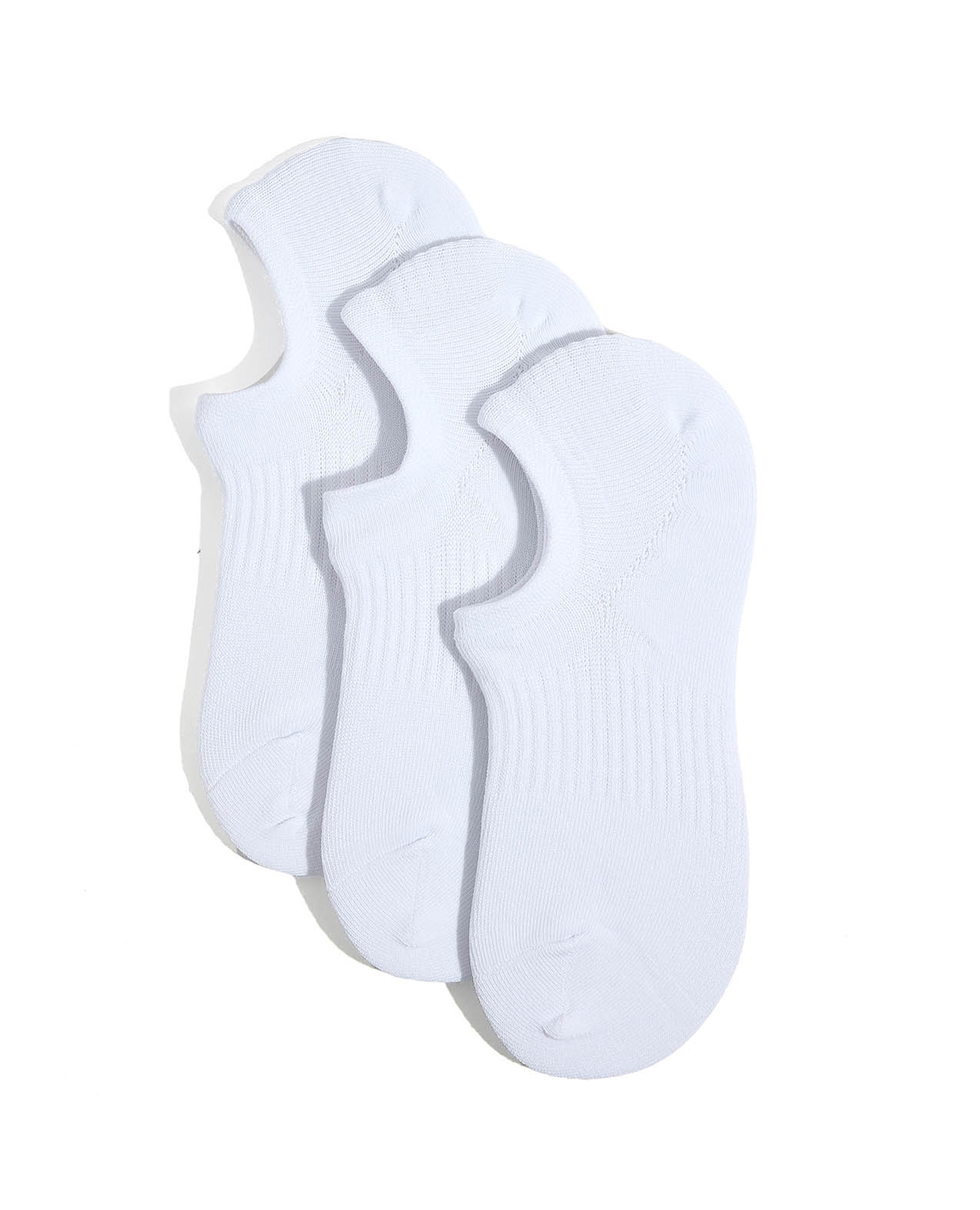 Pack of 3 Solid No Show Socks