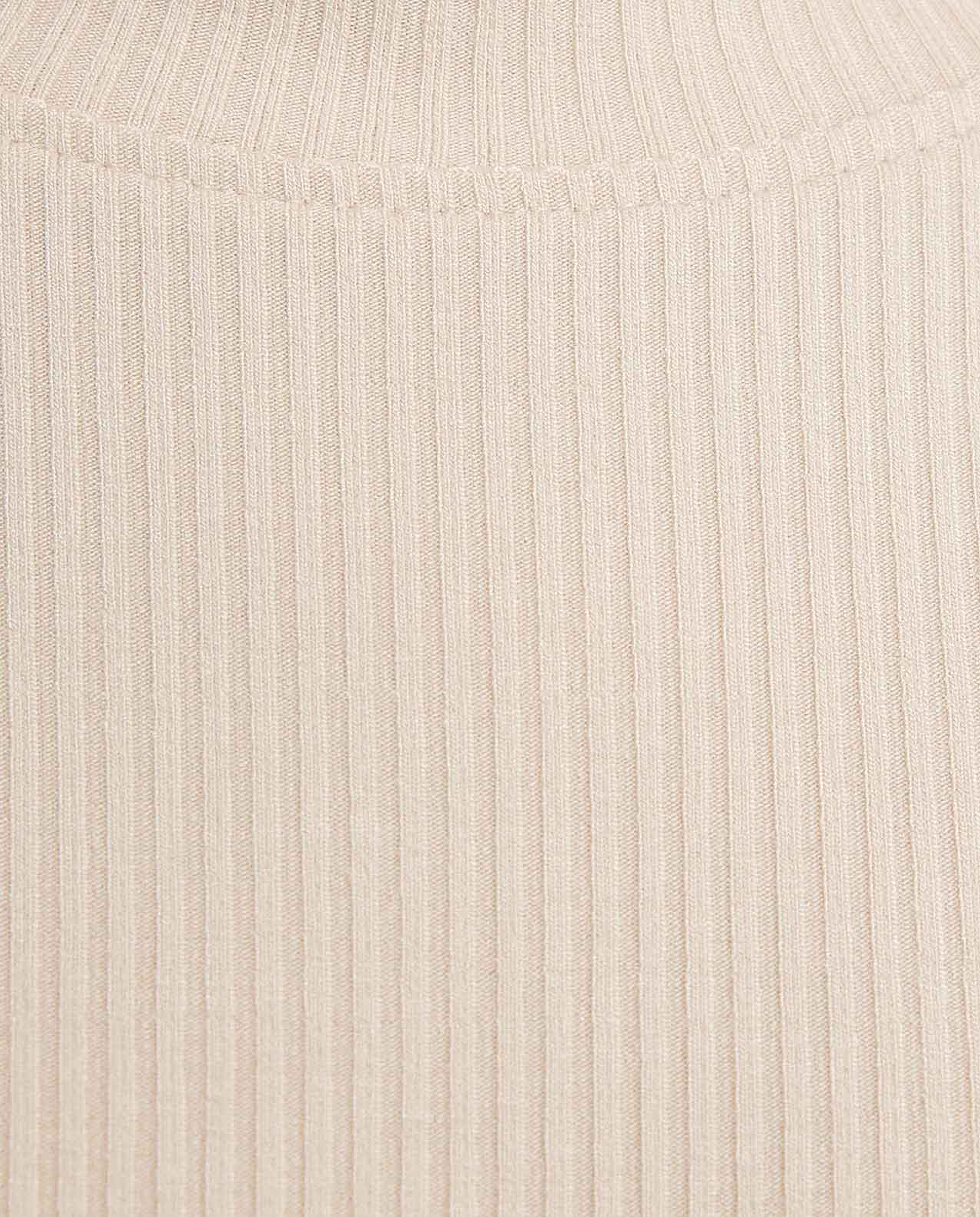 Ribbed Top With Mock Neck And Short Sleeves