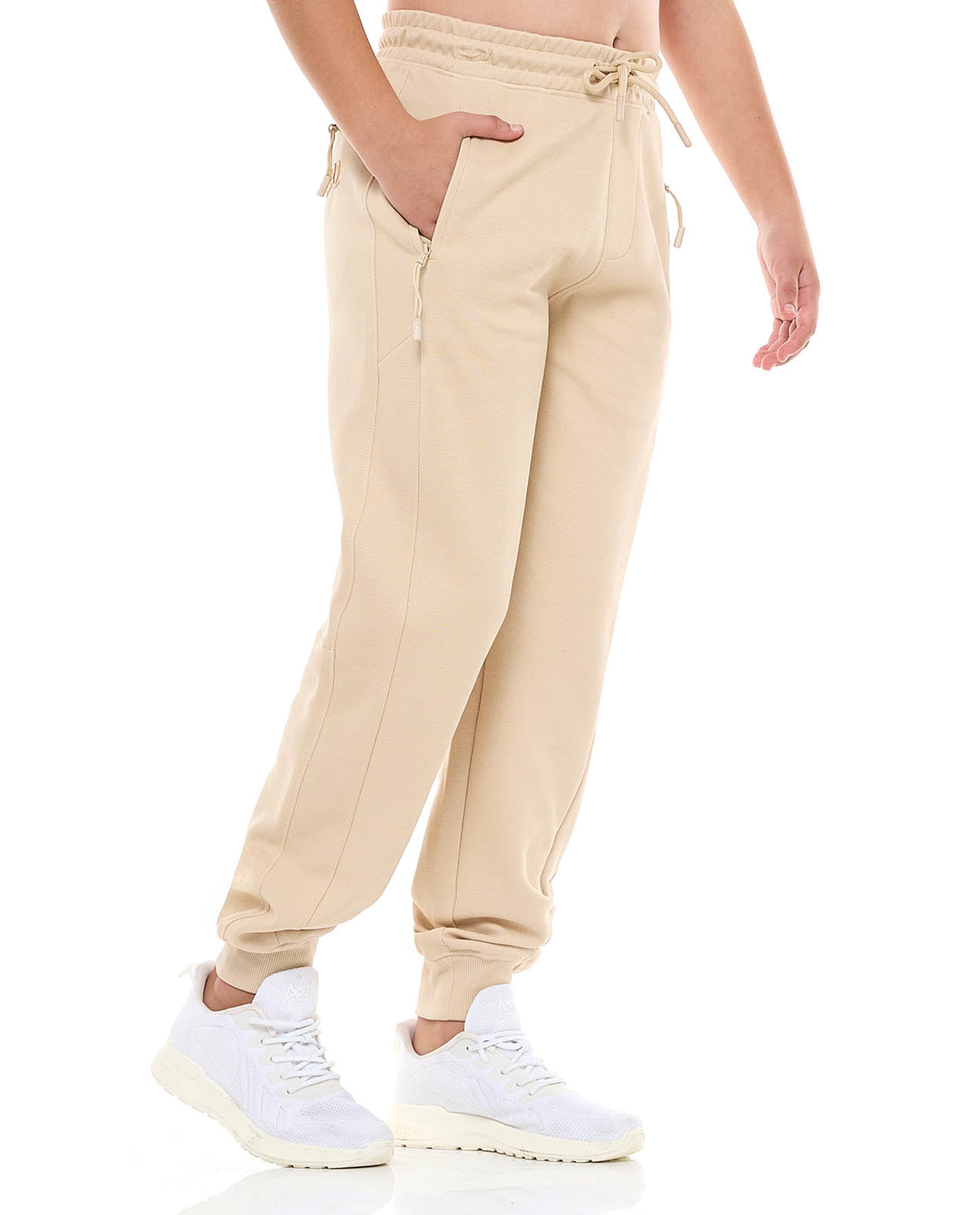 Textured Joggers with Drawstring Waist