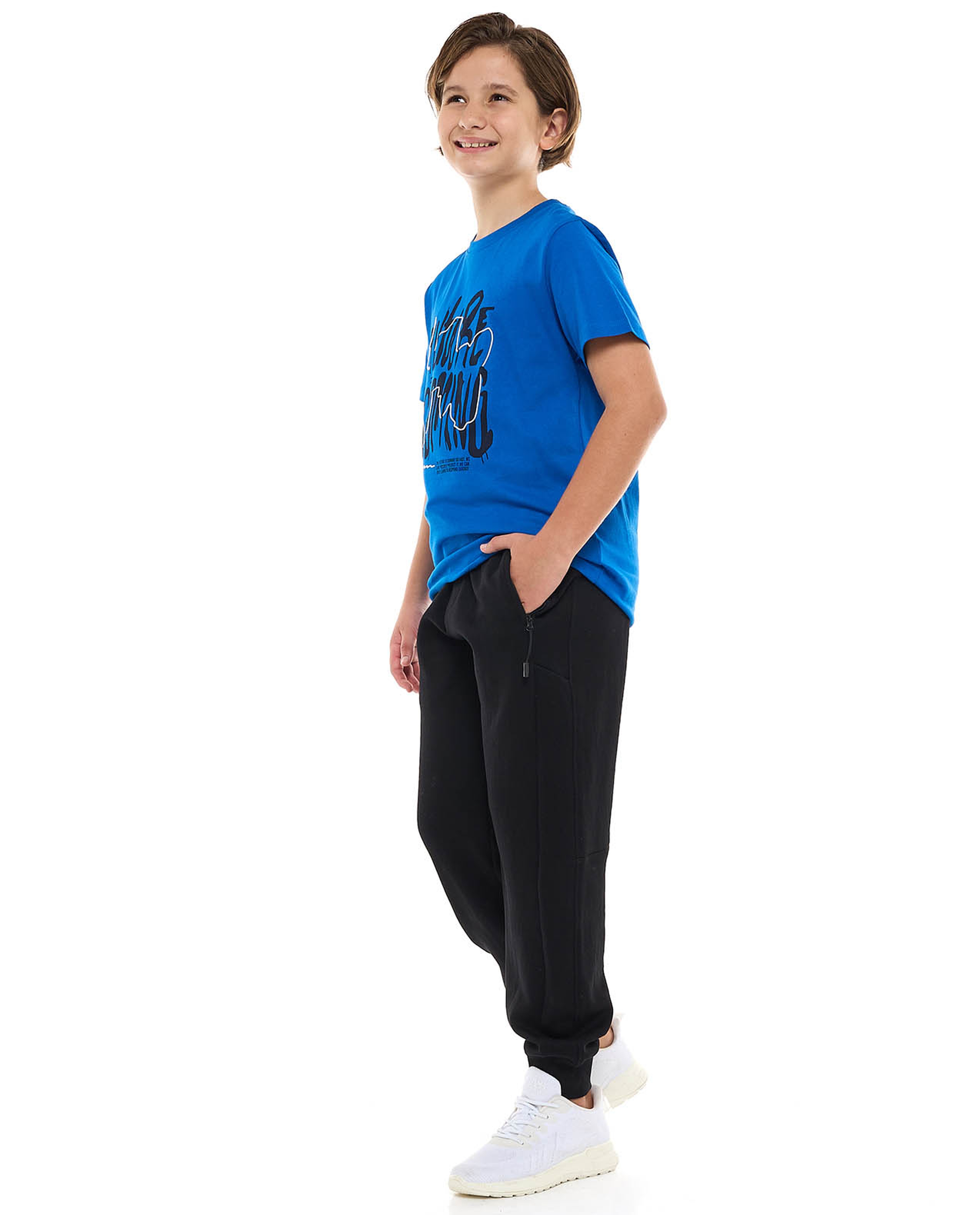 Textured Joggers with Drawstring Waist