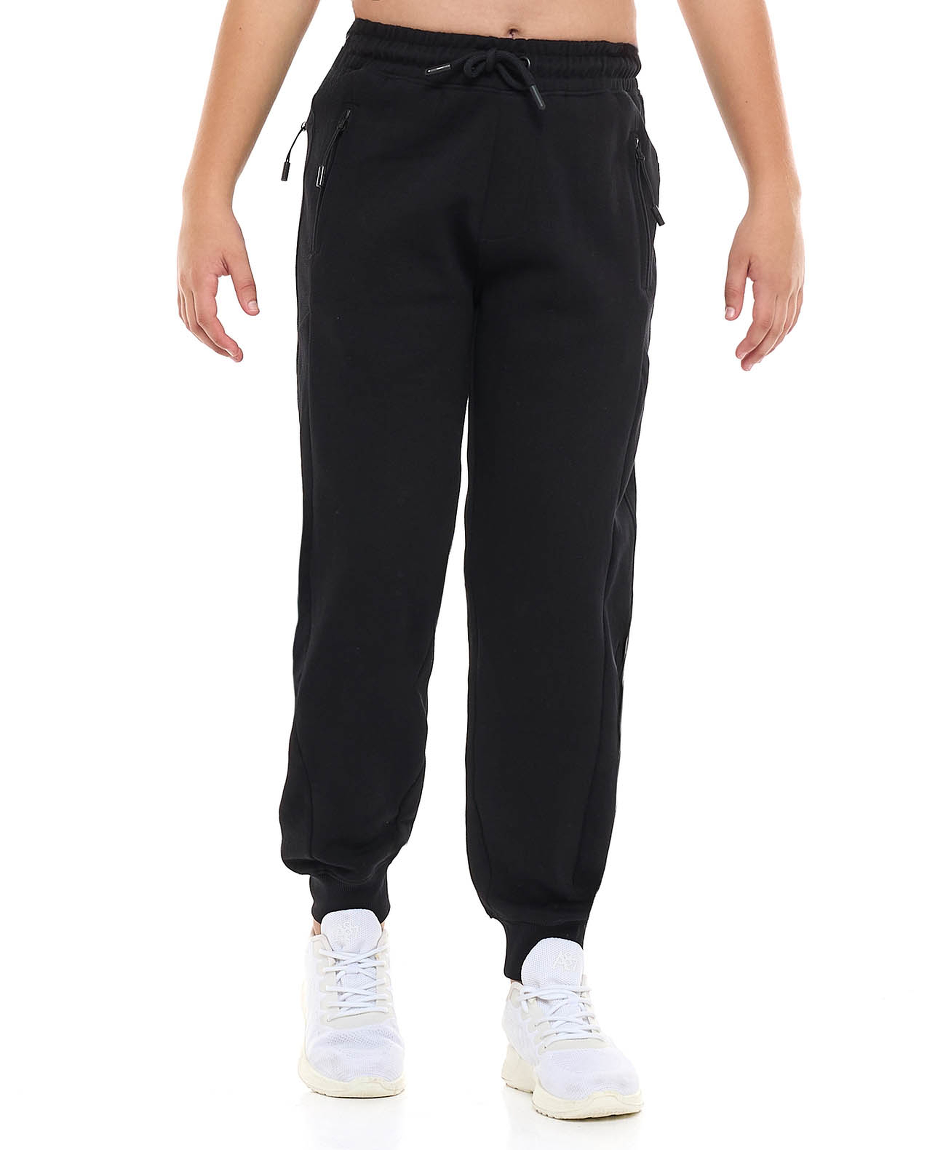 Textured Joggers with Drawstring Waist