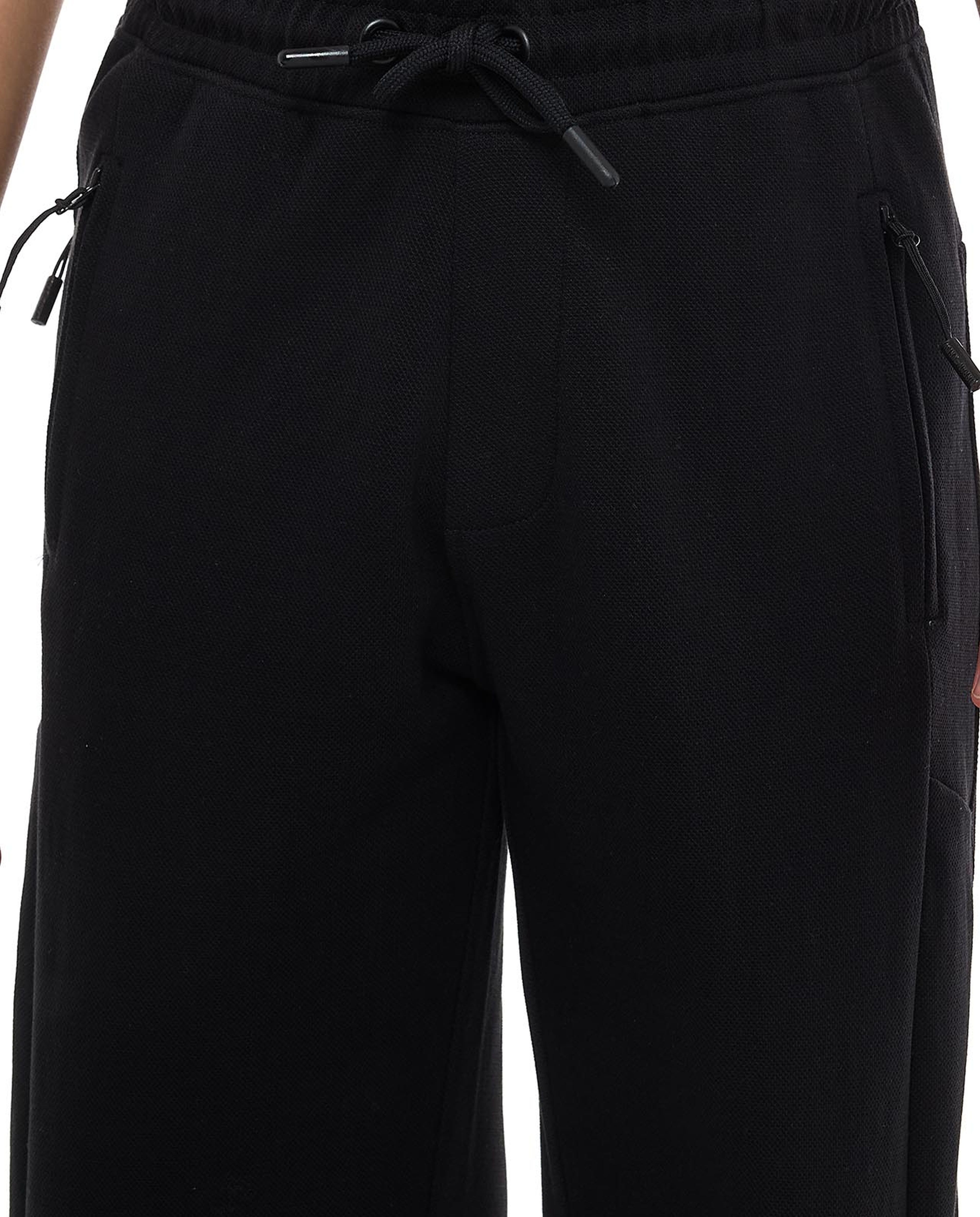 Textured Joggers with Drawstring Waist