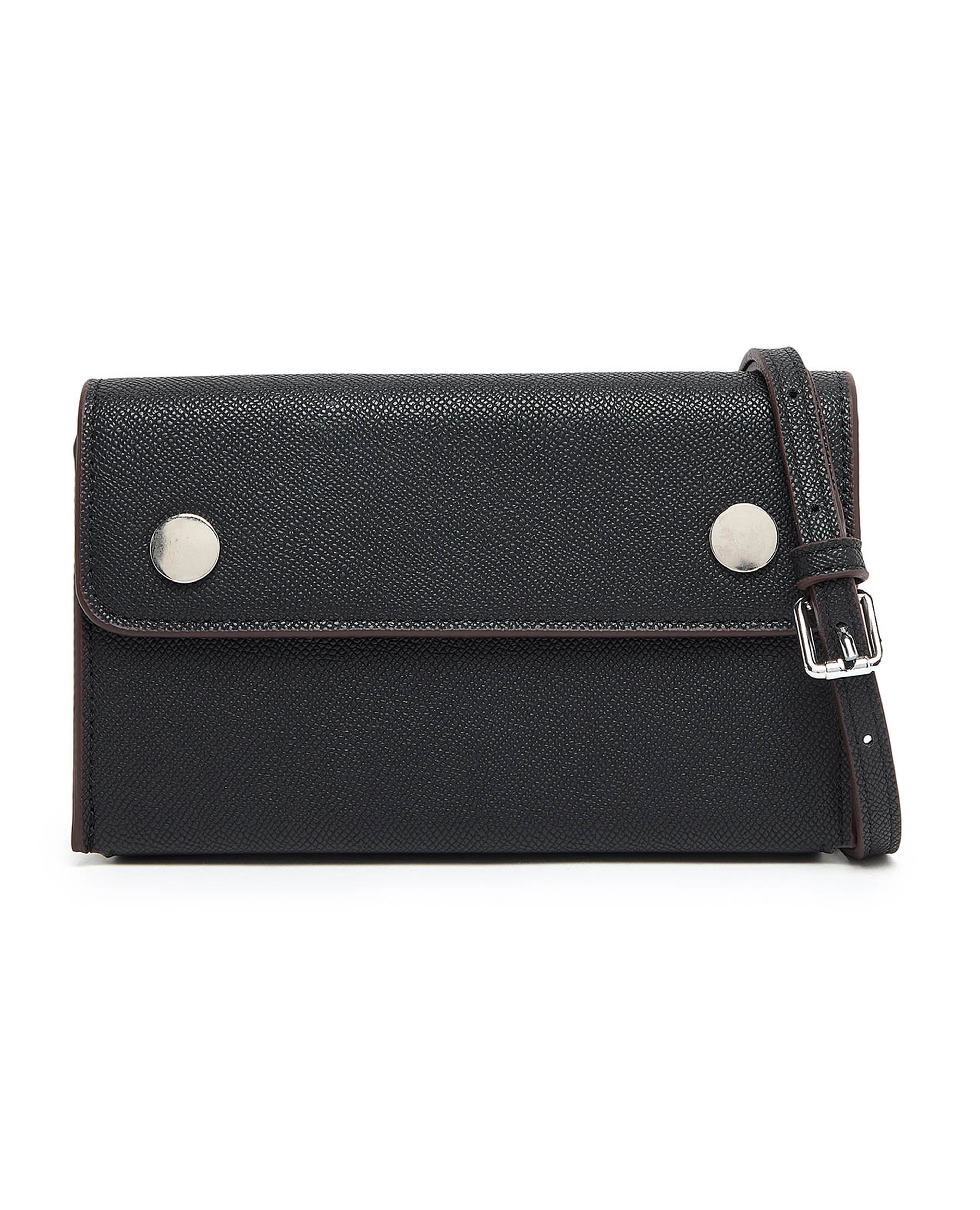 Textured Clutch Bag with Sling
