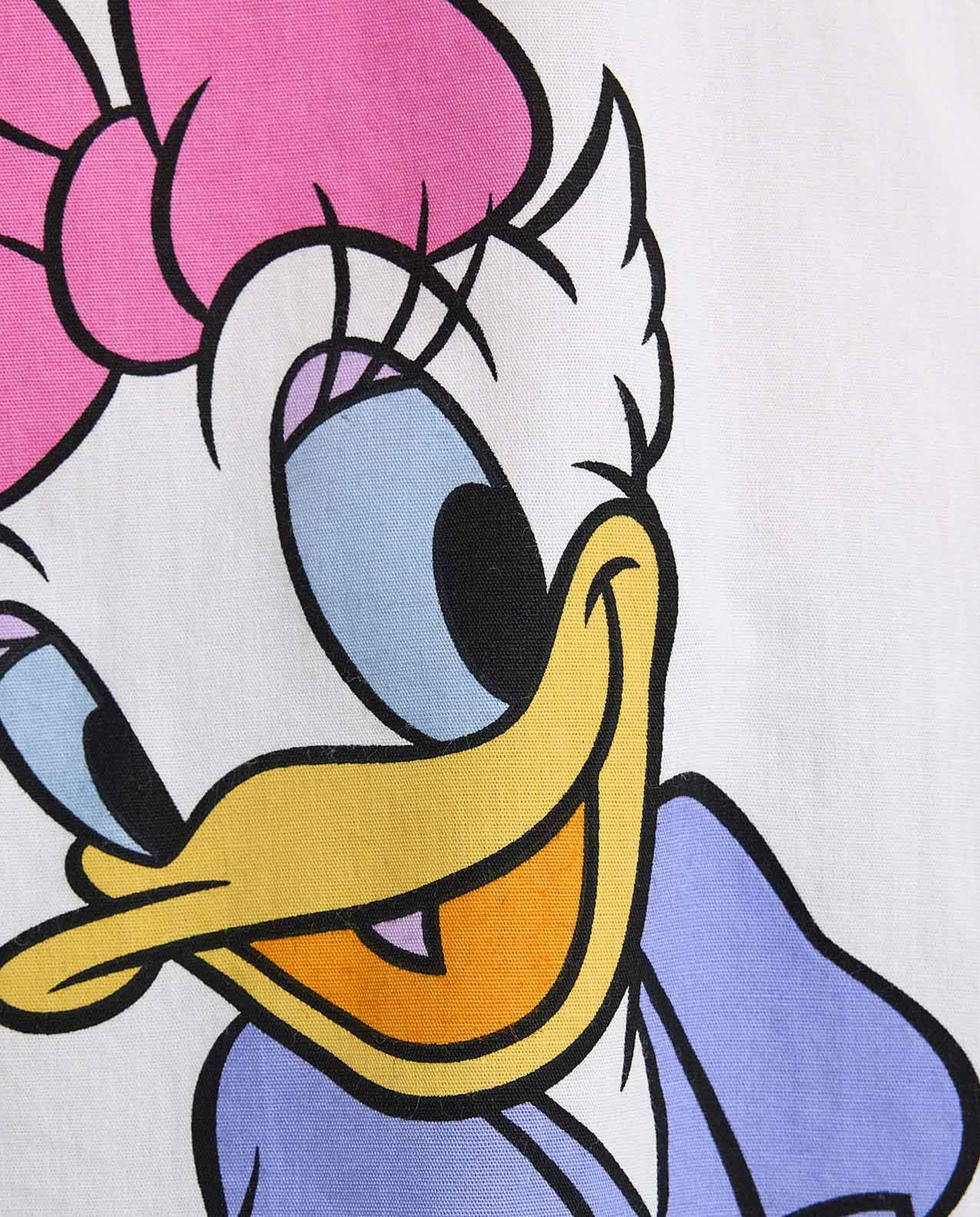 Daisy Duck Shirt With Classic Collar And Long Sleeves