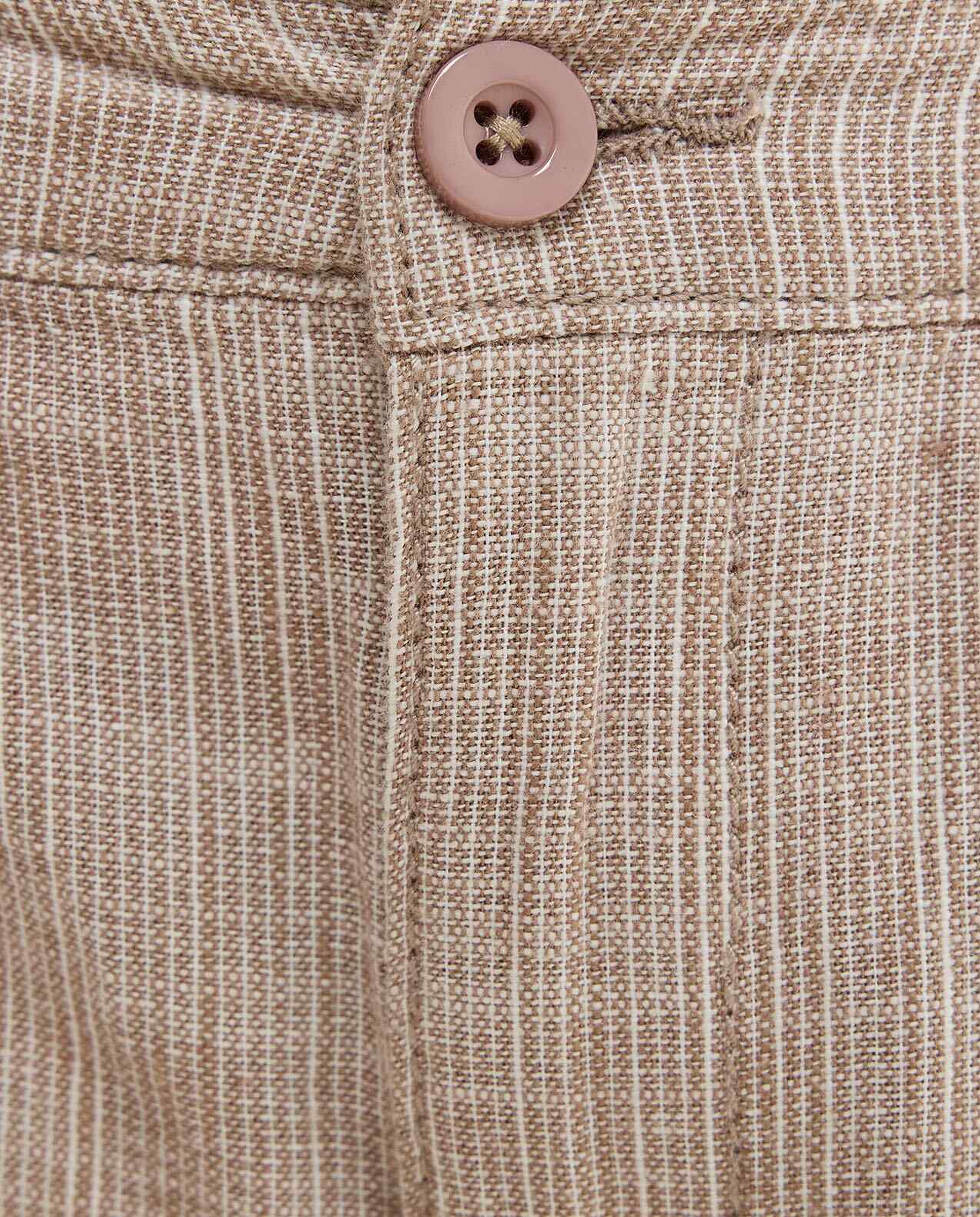 Textured Chino Shorts with Button Closure