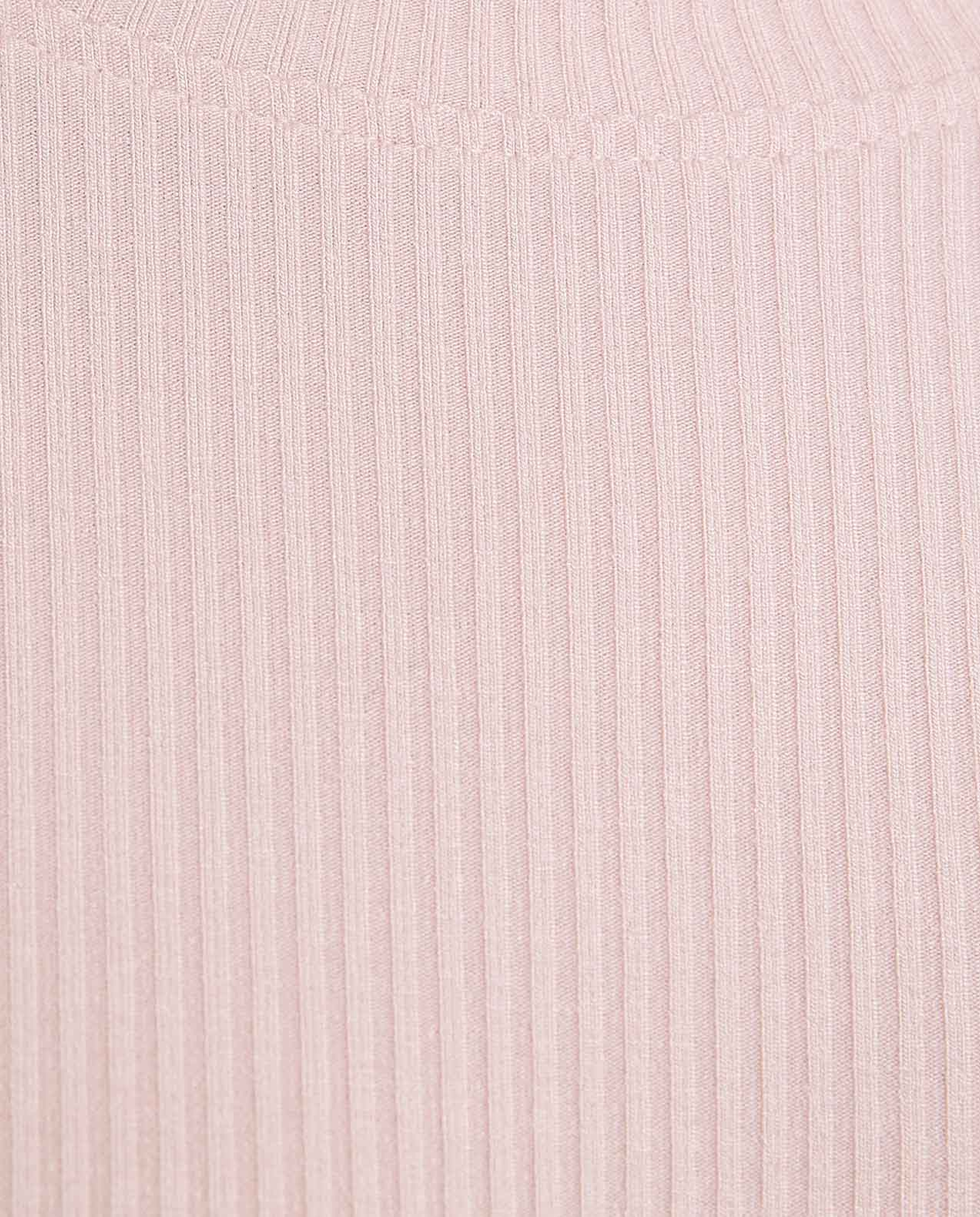 Ribbed Top With Mock Neck And Long Sleeves