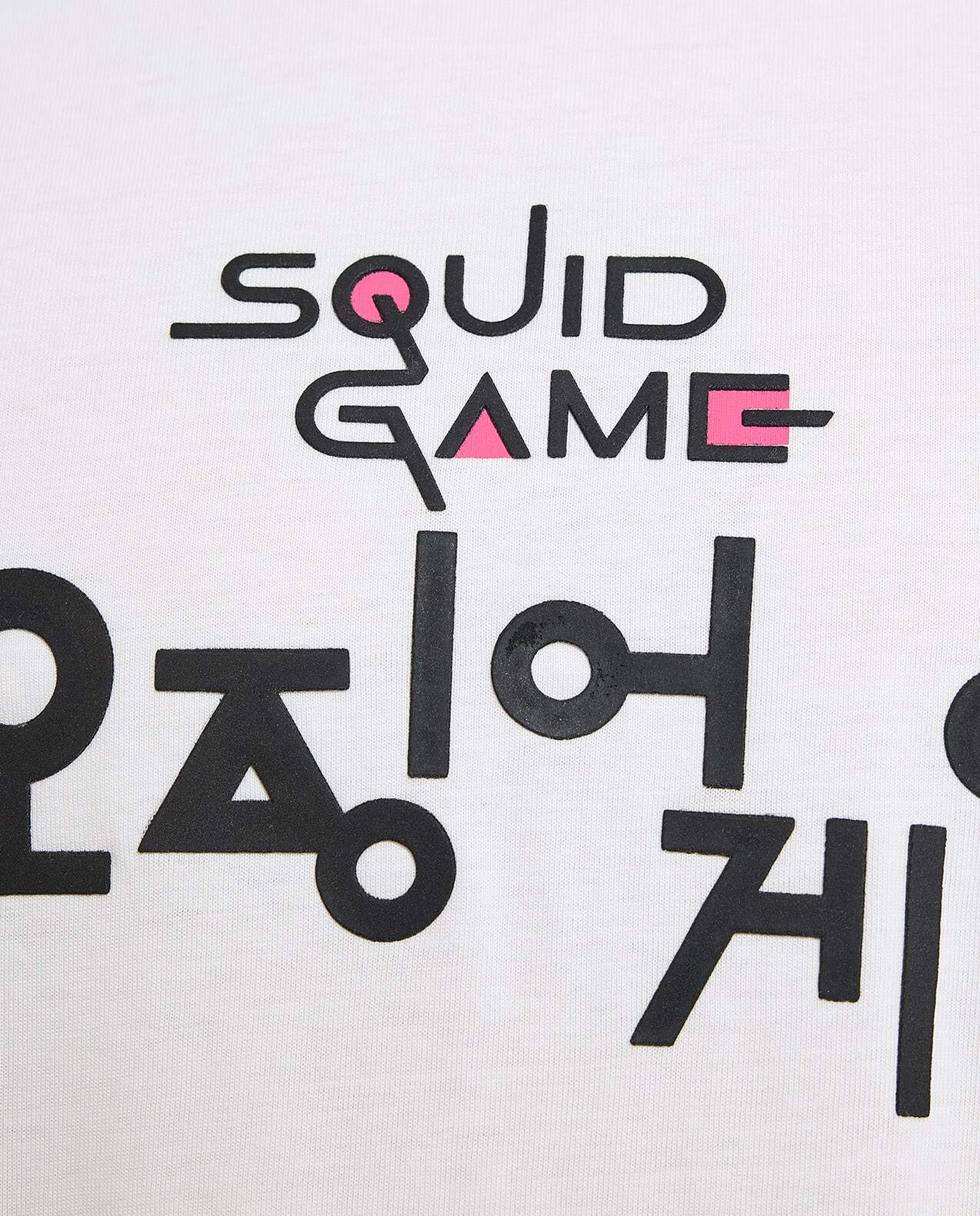 Squid Game Theme T-Shirt with Crew Neck and Short Sleeves