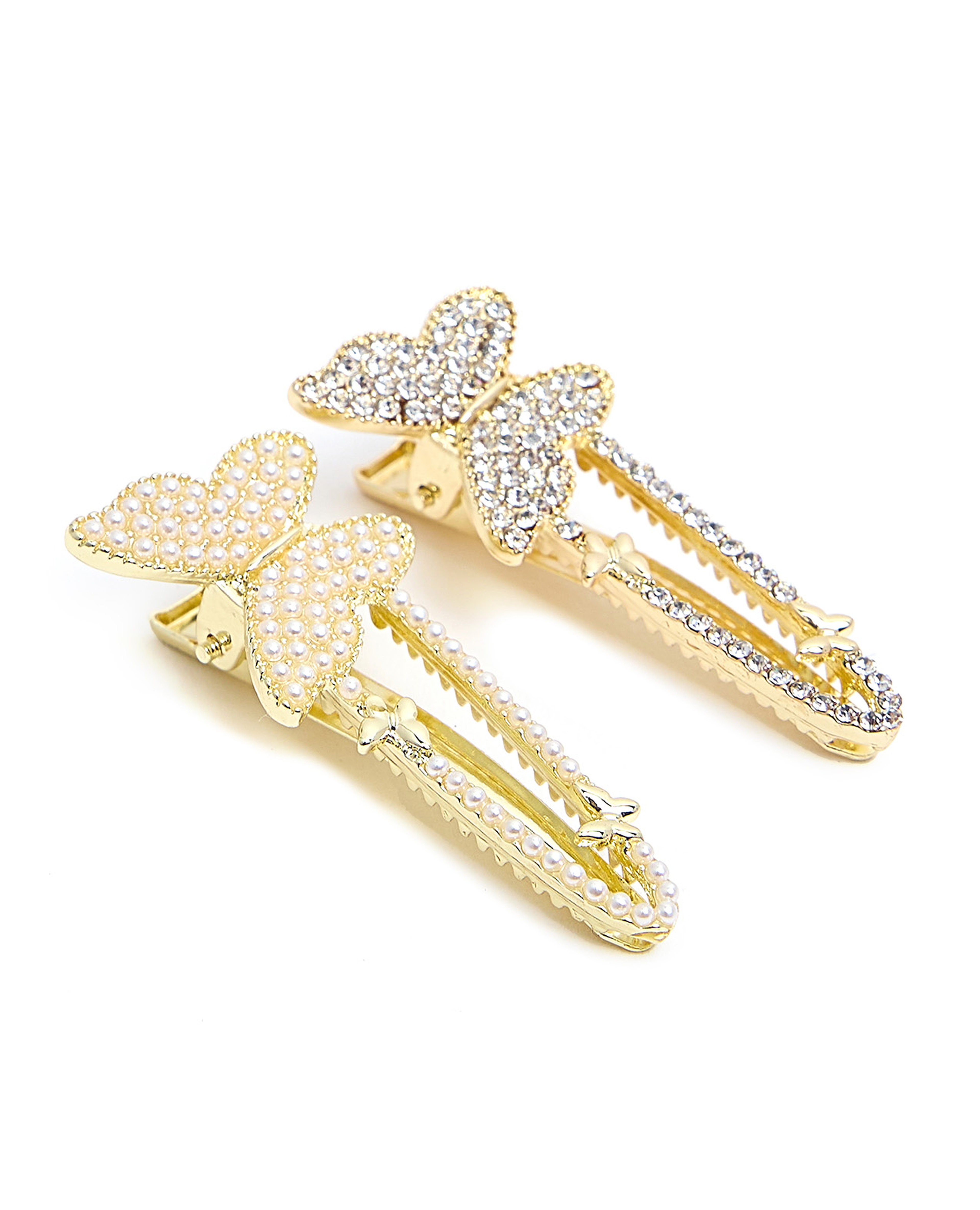 مشابك شعر مزخرفة - قطعتين