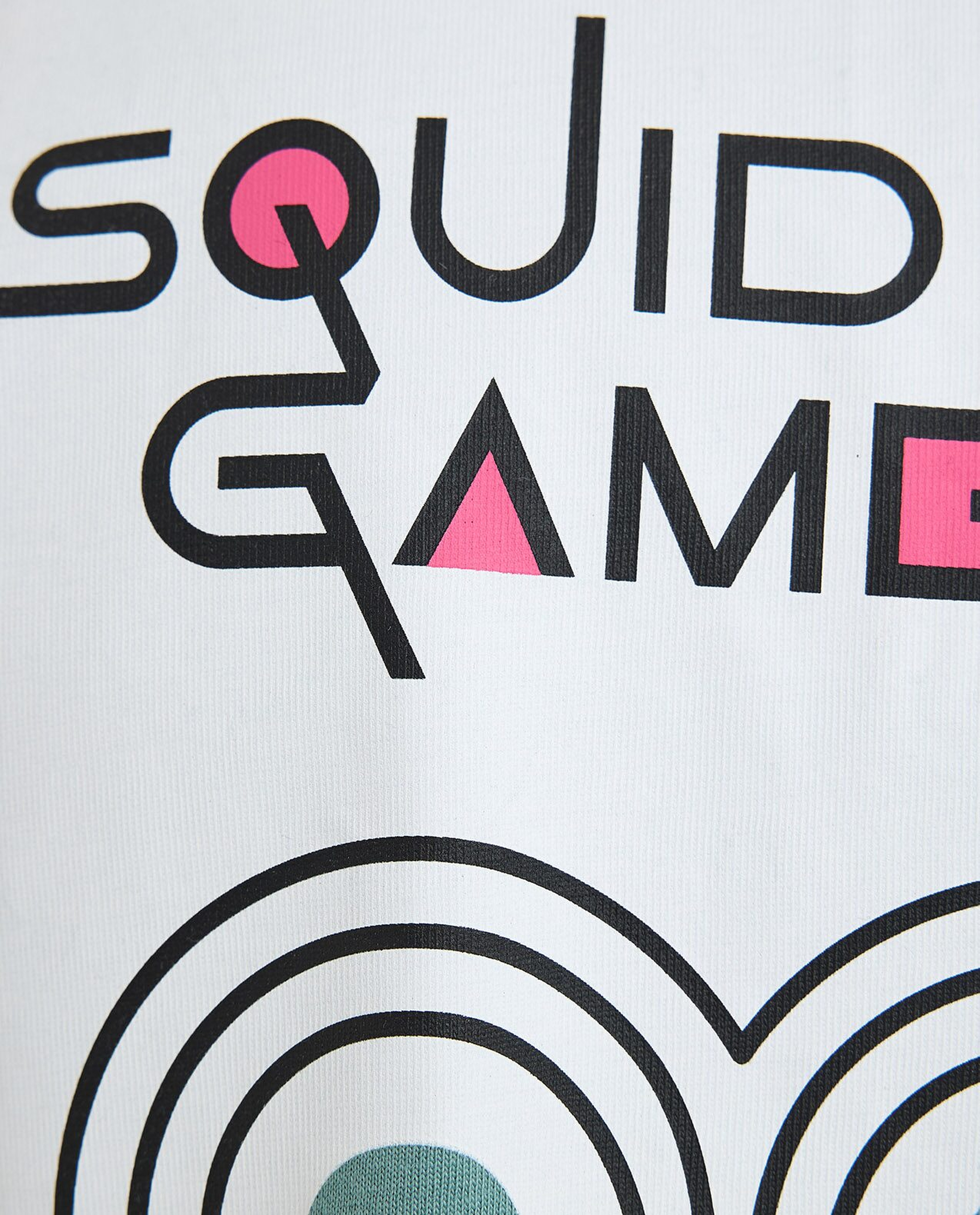 Squid Game Theme T-Shirt with Crew Neck and Short Sleeves
