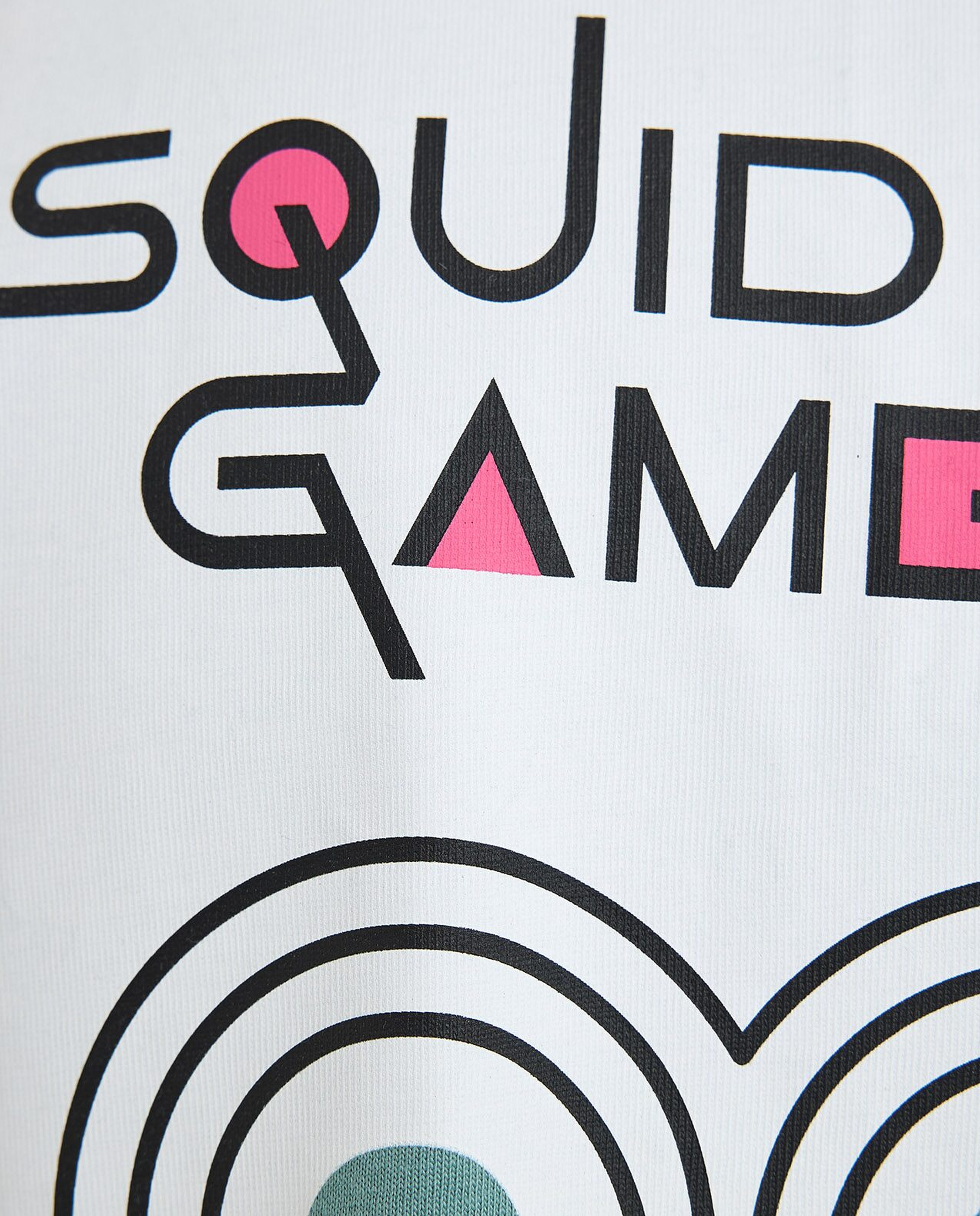 Squid Game Theme T-Shirt with Crew Neck and Short Sleeves