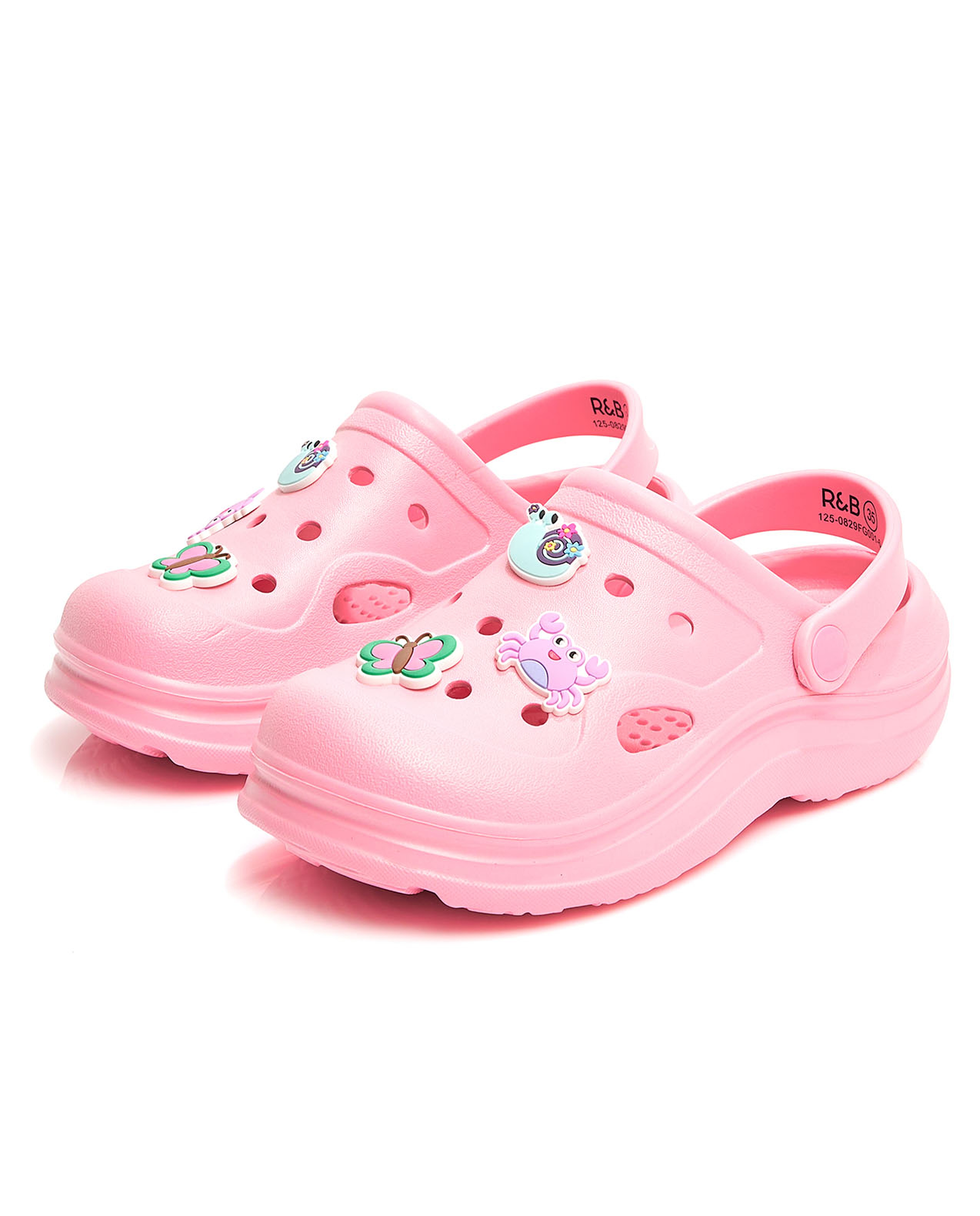 Charm Detail Slingback Clogs