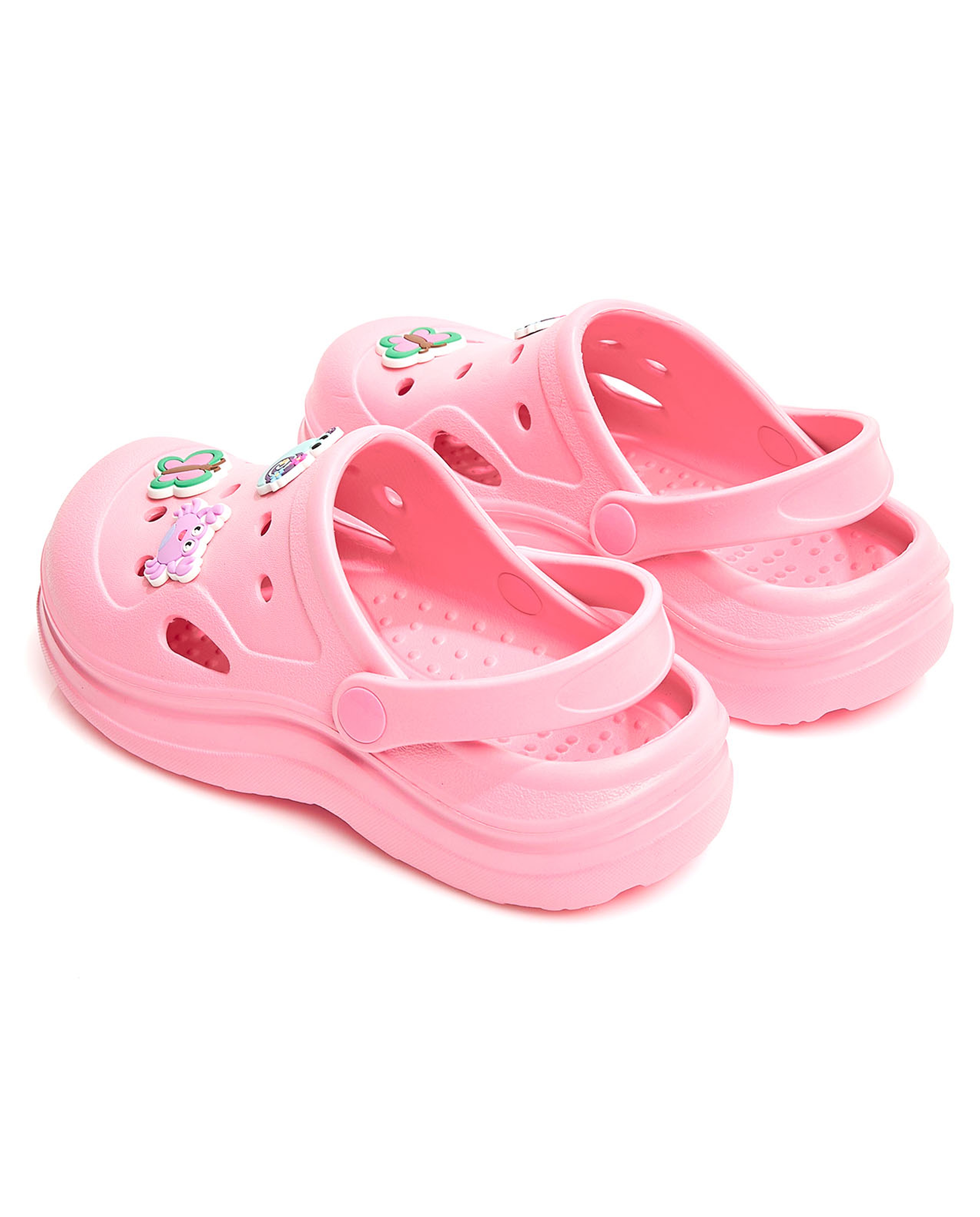 Charm Detail Slingback Clogs