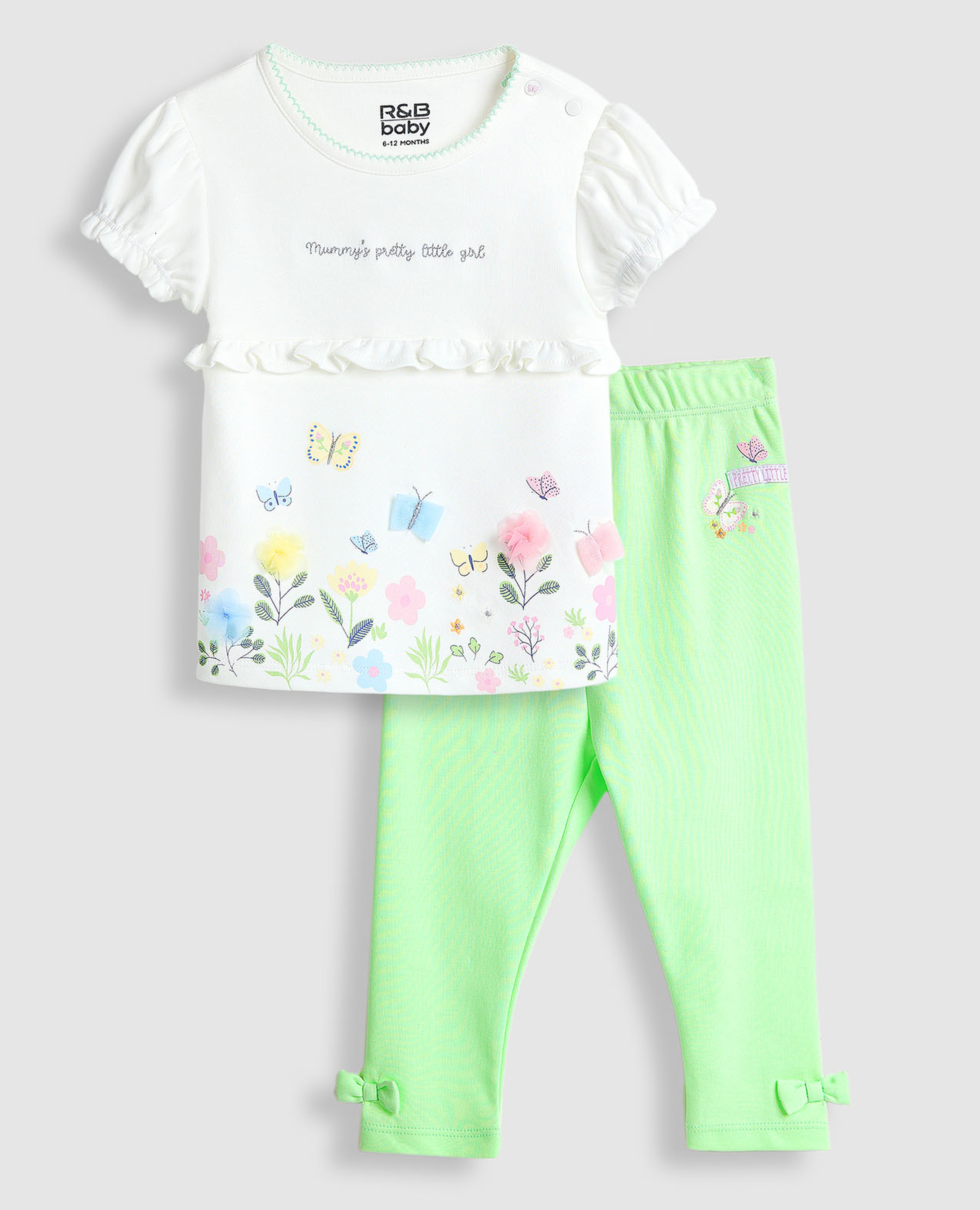 Printed Top and Leggings Set