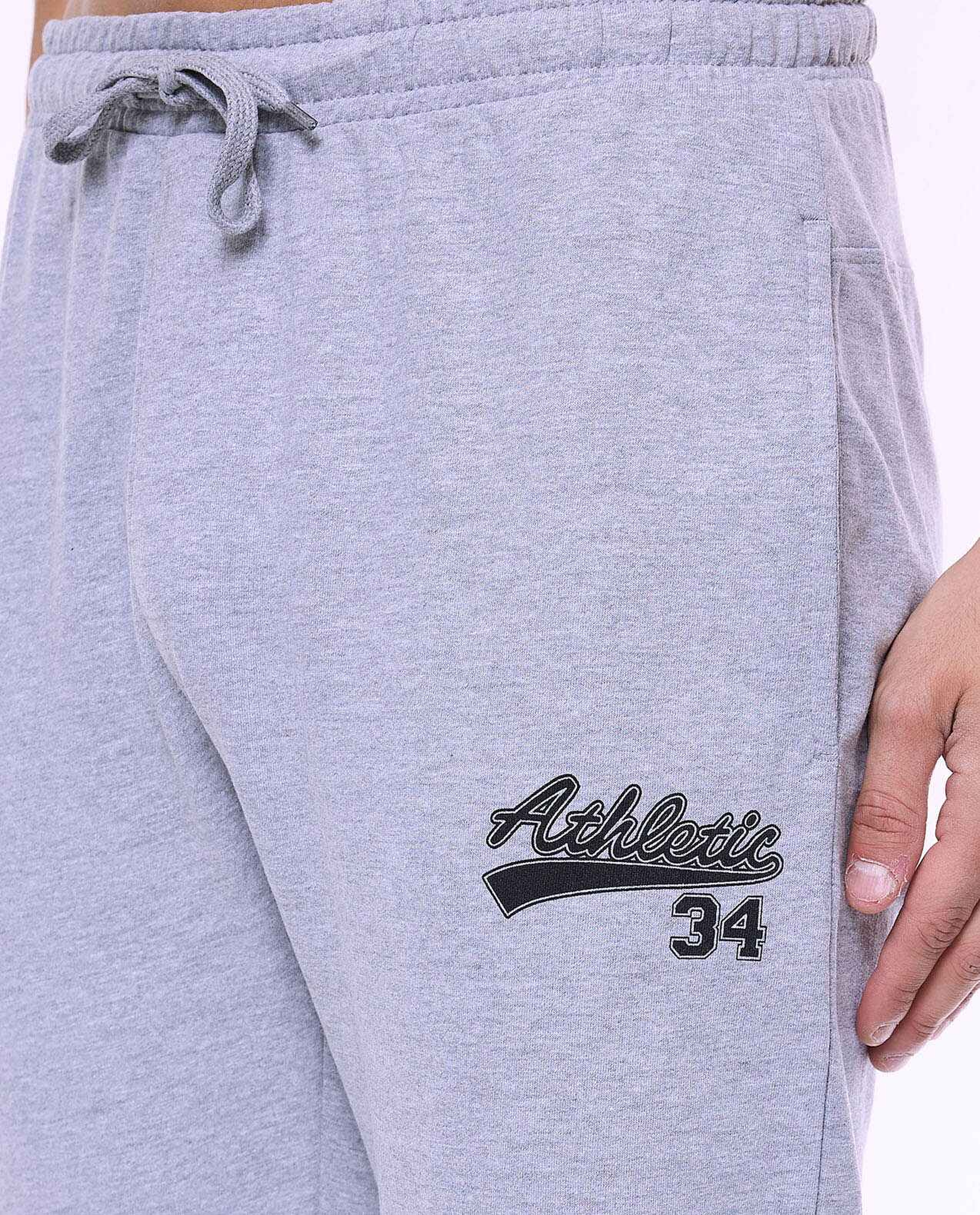 Print Detail Sweatpants with Drawstring waist