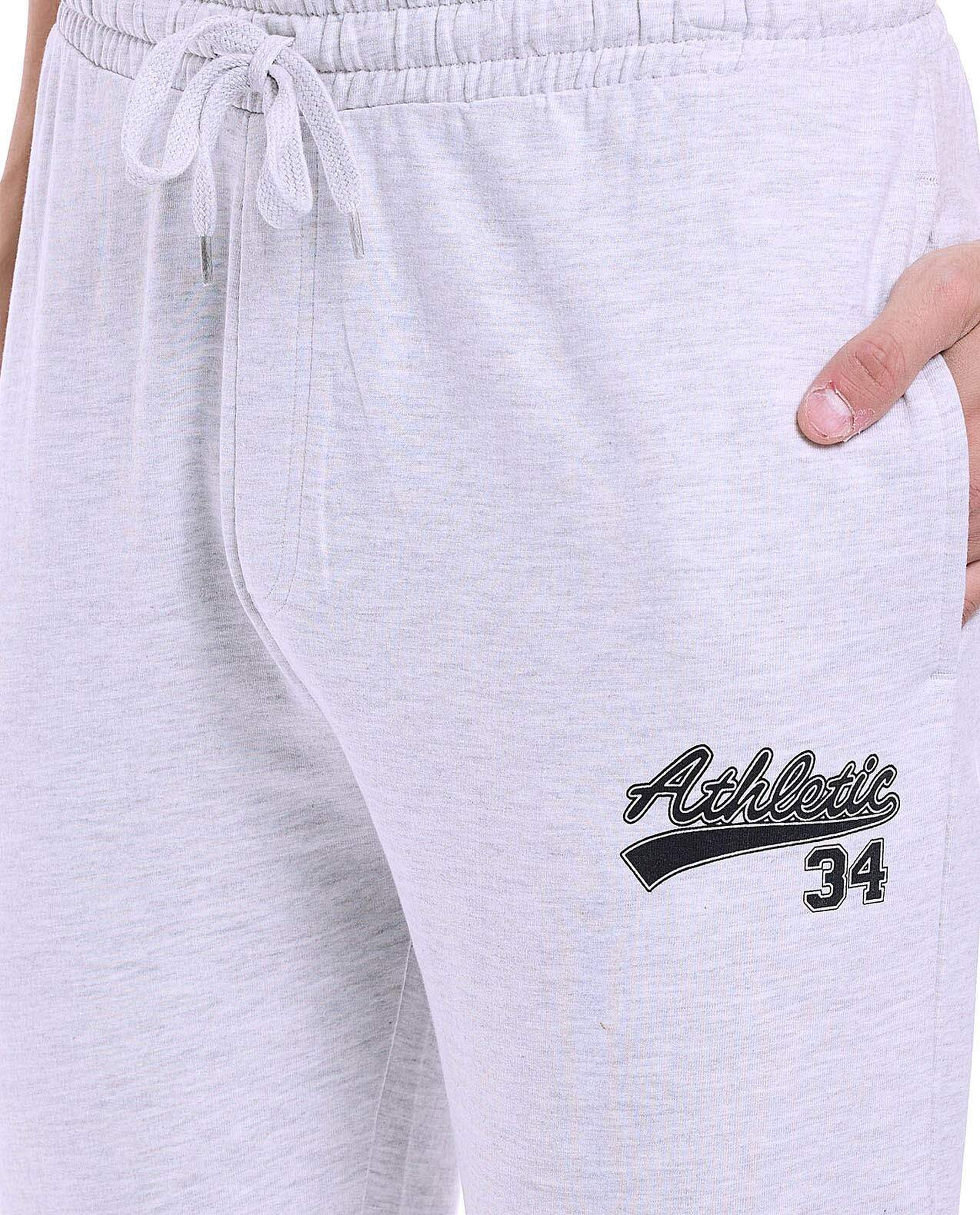 Print Detail Sweatpants with Drawstring waist