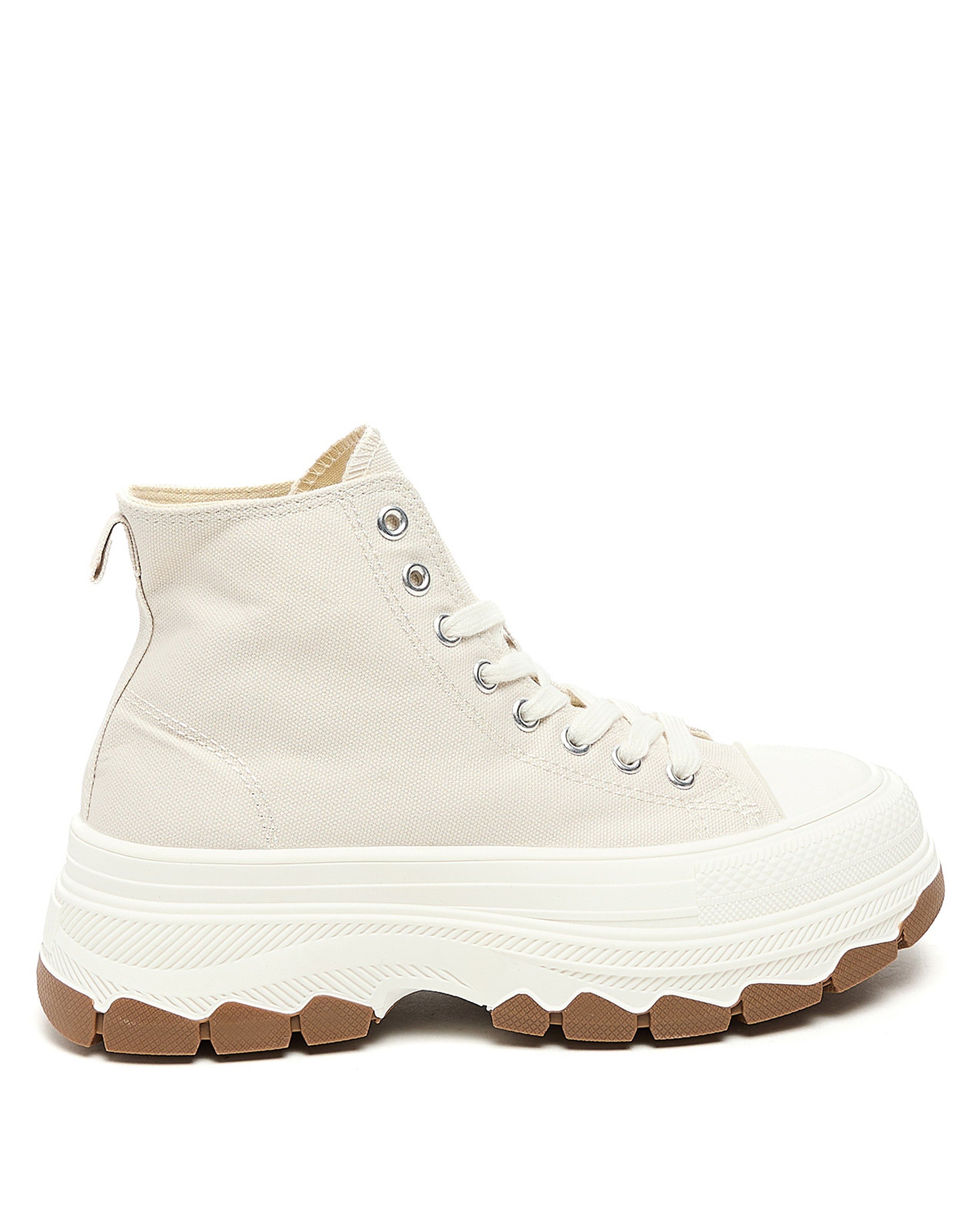 Canvas Lace Up Ankle Boots