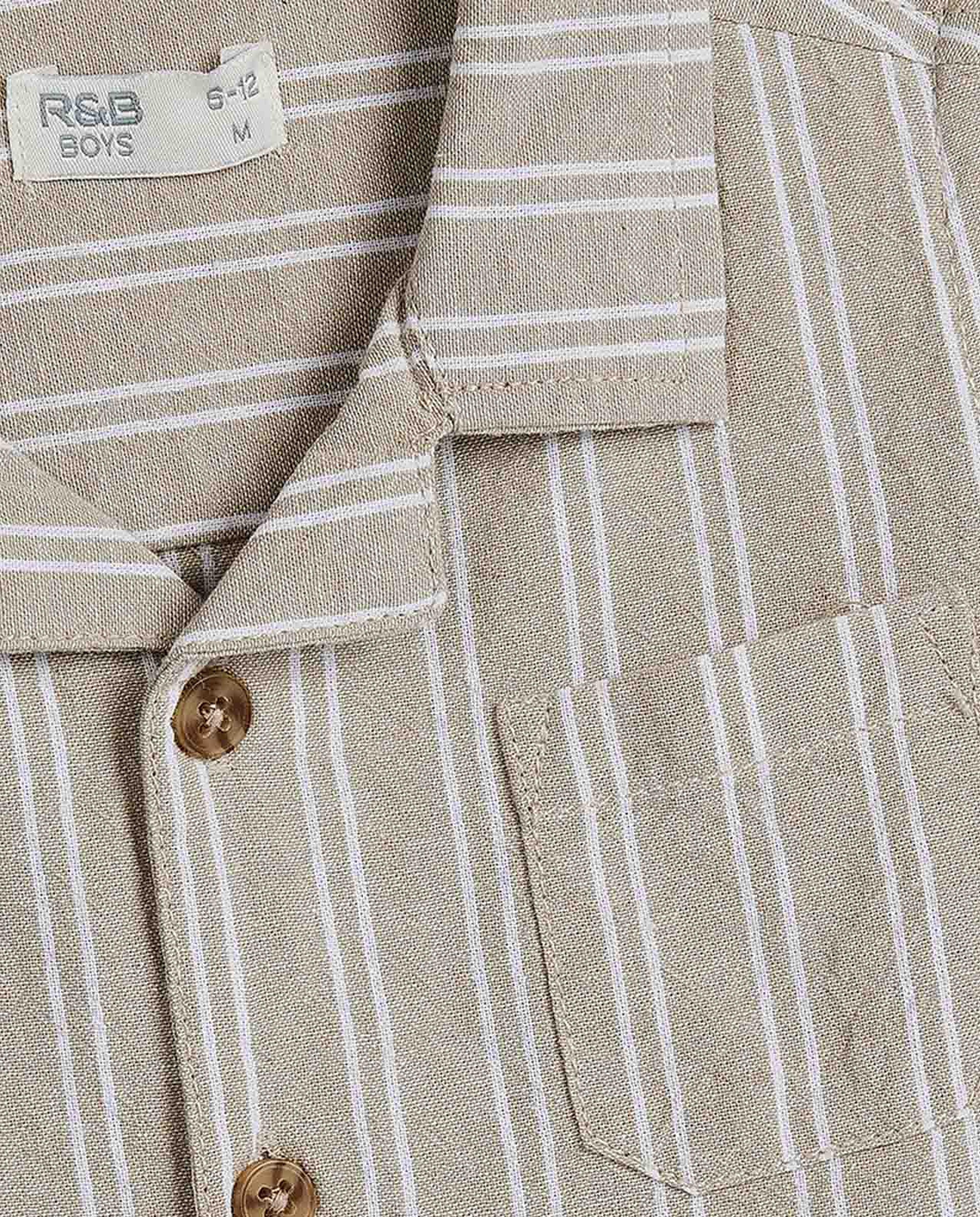 Striped Shirt and Shorts Set