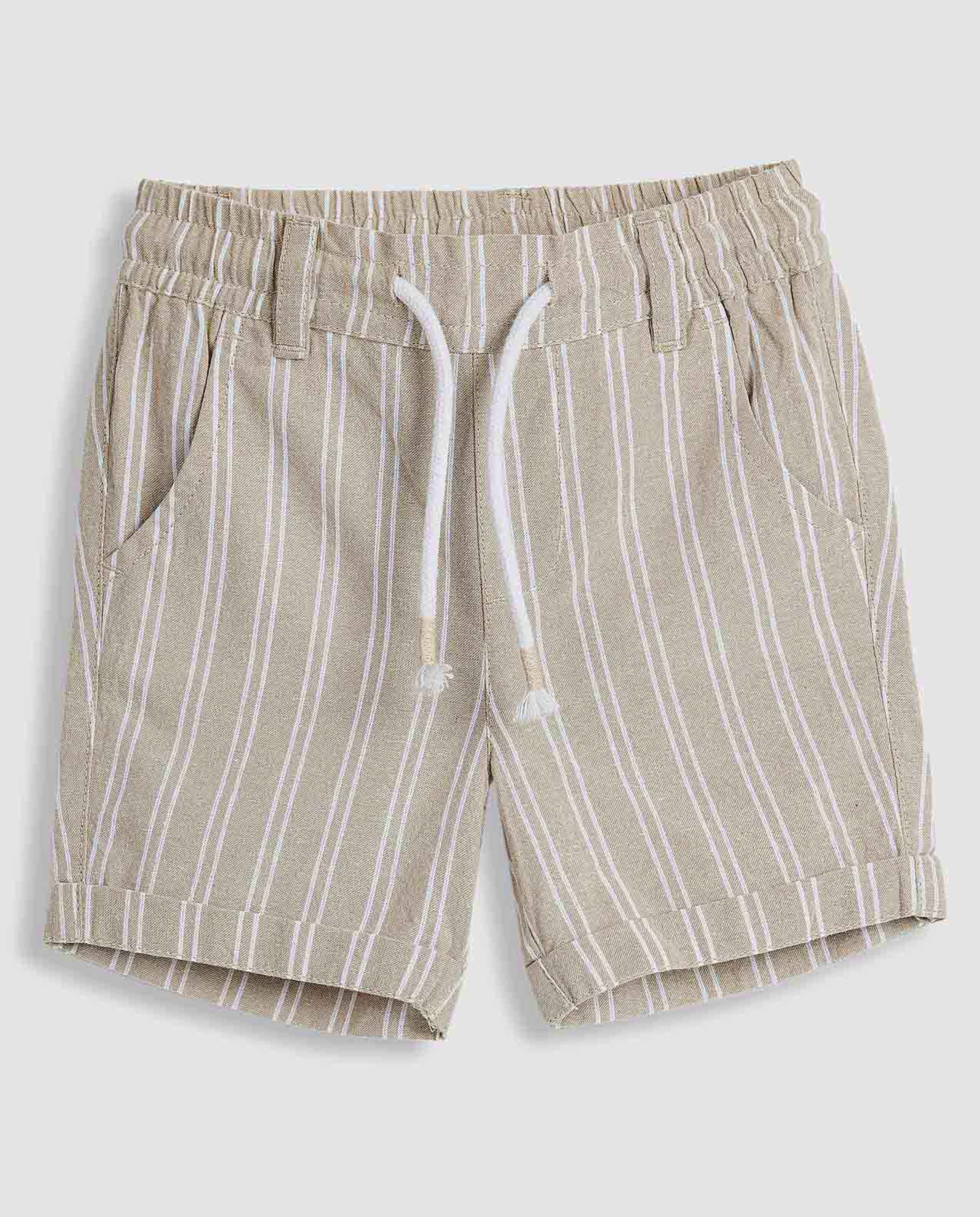 Striped Shirt and Shorts Set