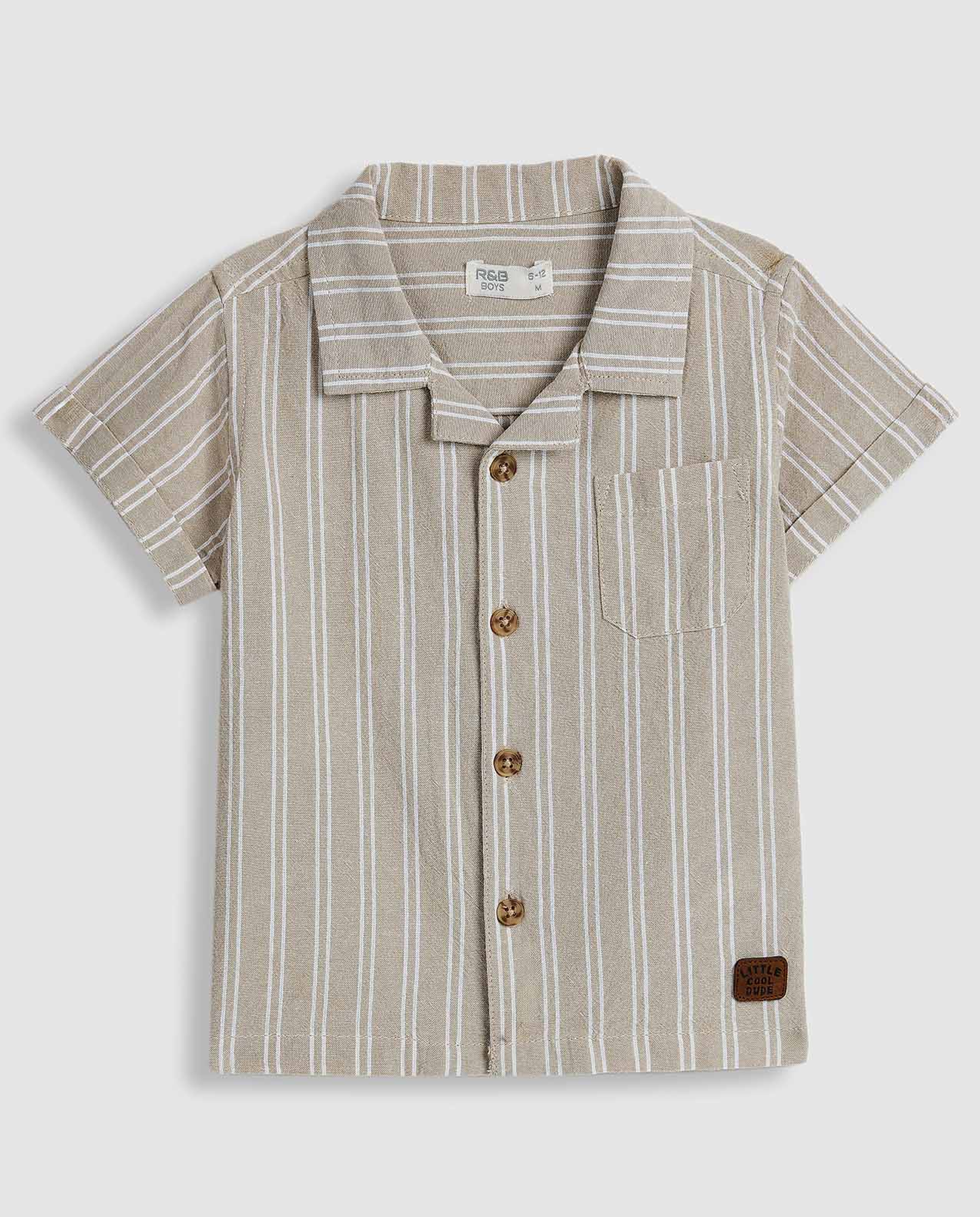 Striped Shirt and Shorts Set