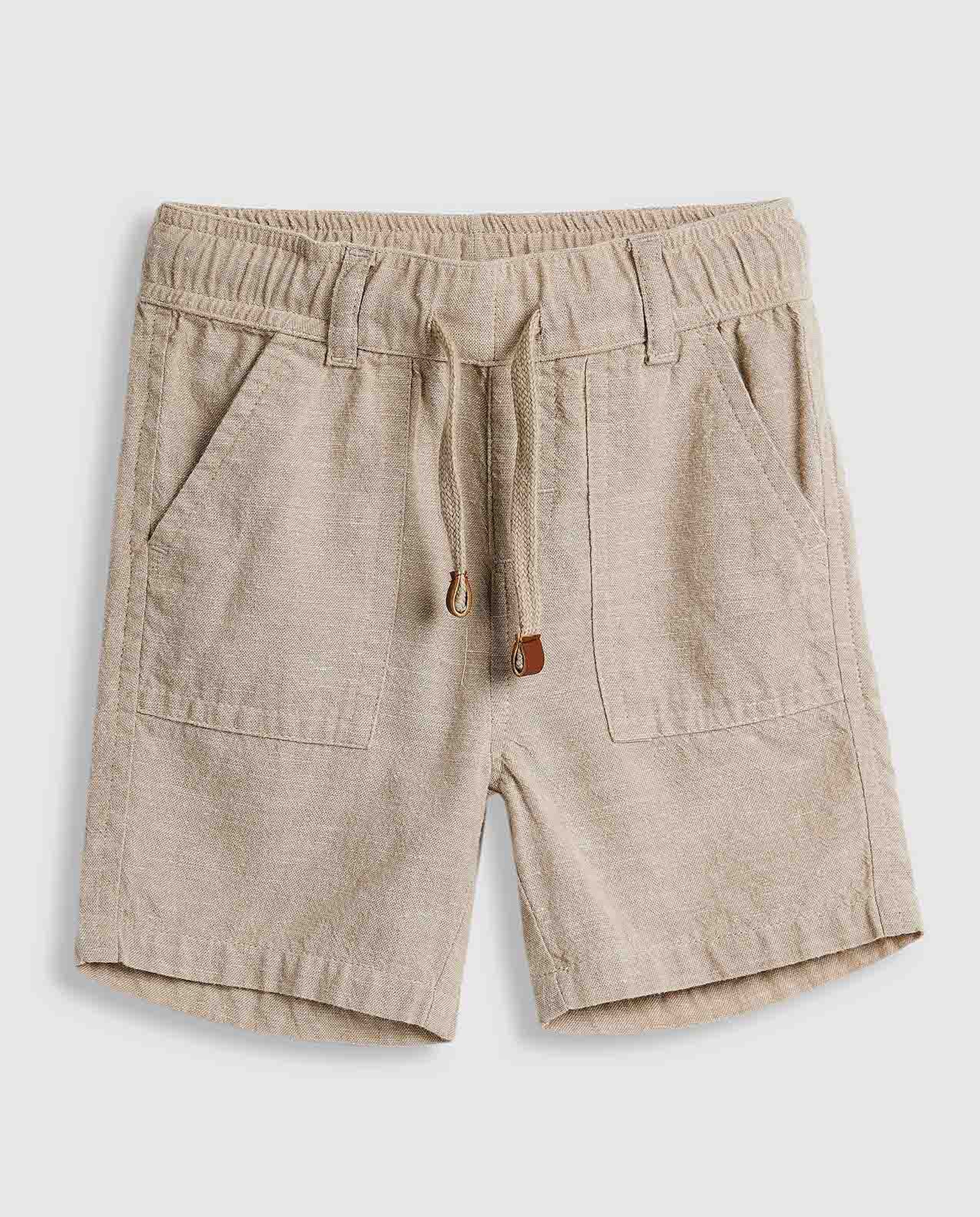 Textured Shirt and Shorts Set