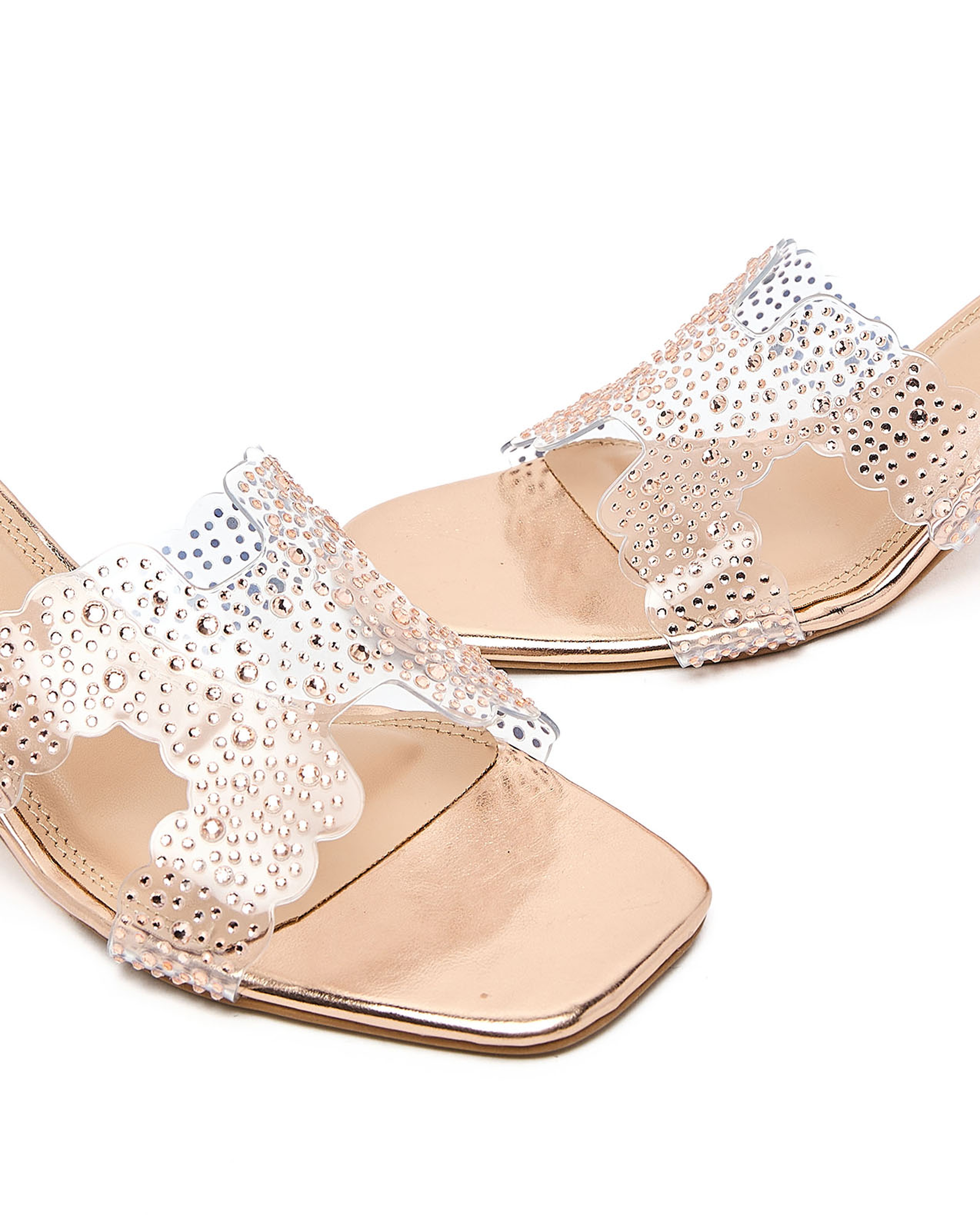 Embellished Heel Sandals