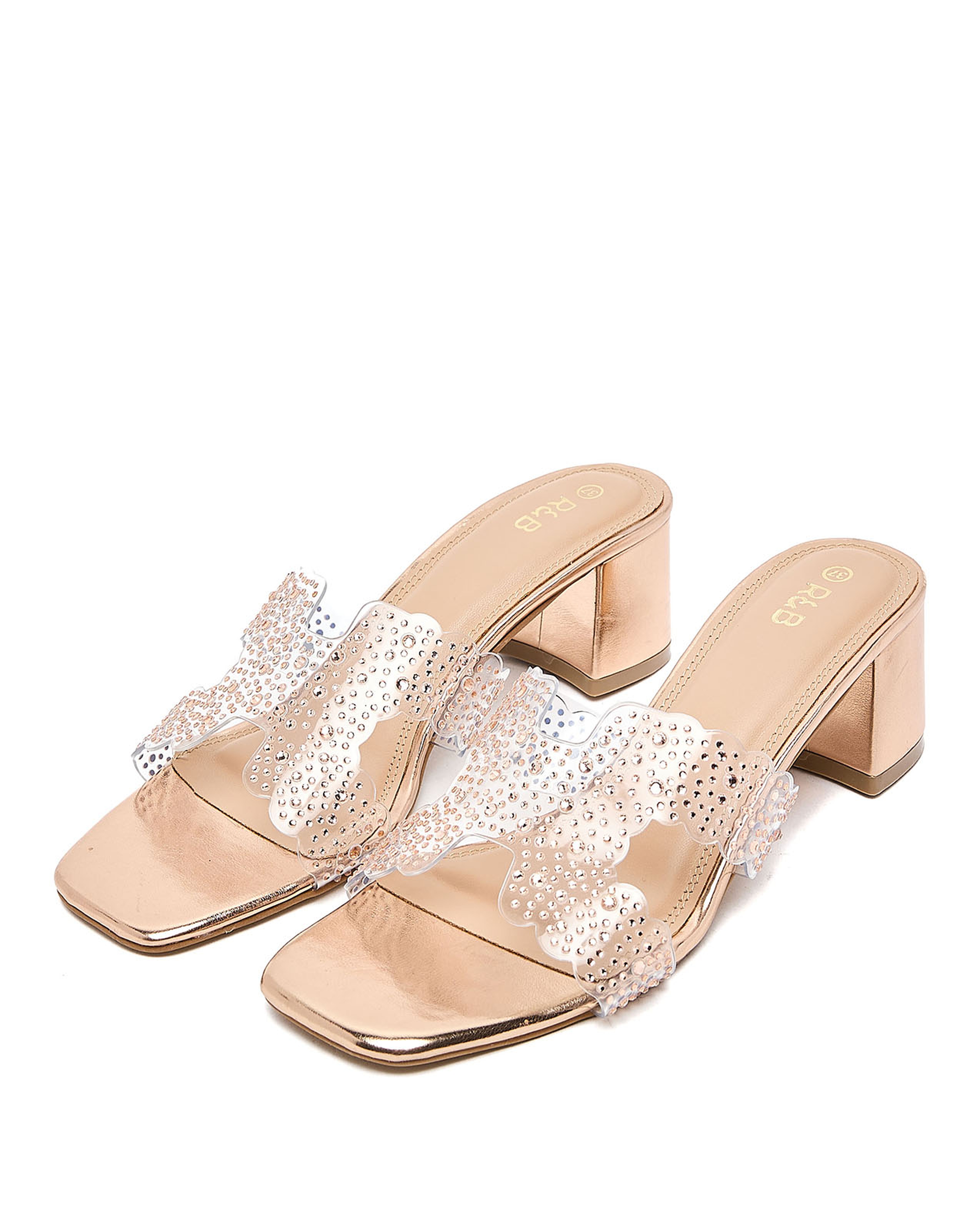 Embellished Heel Sandals