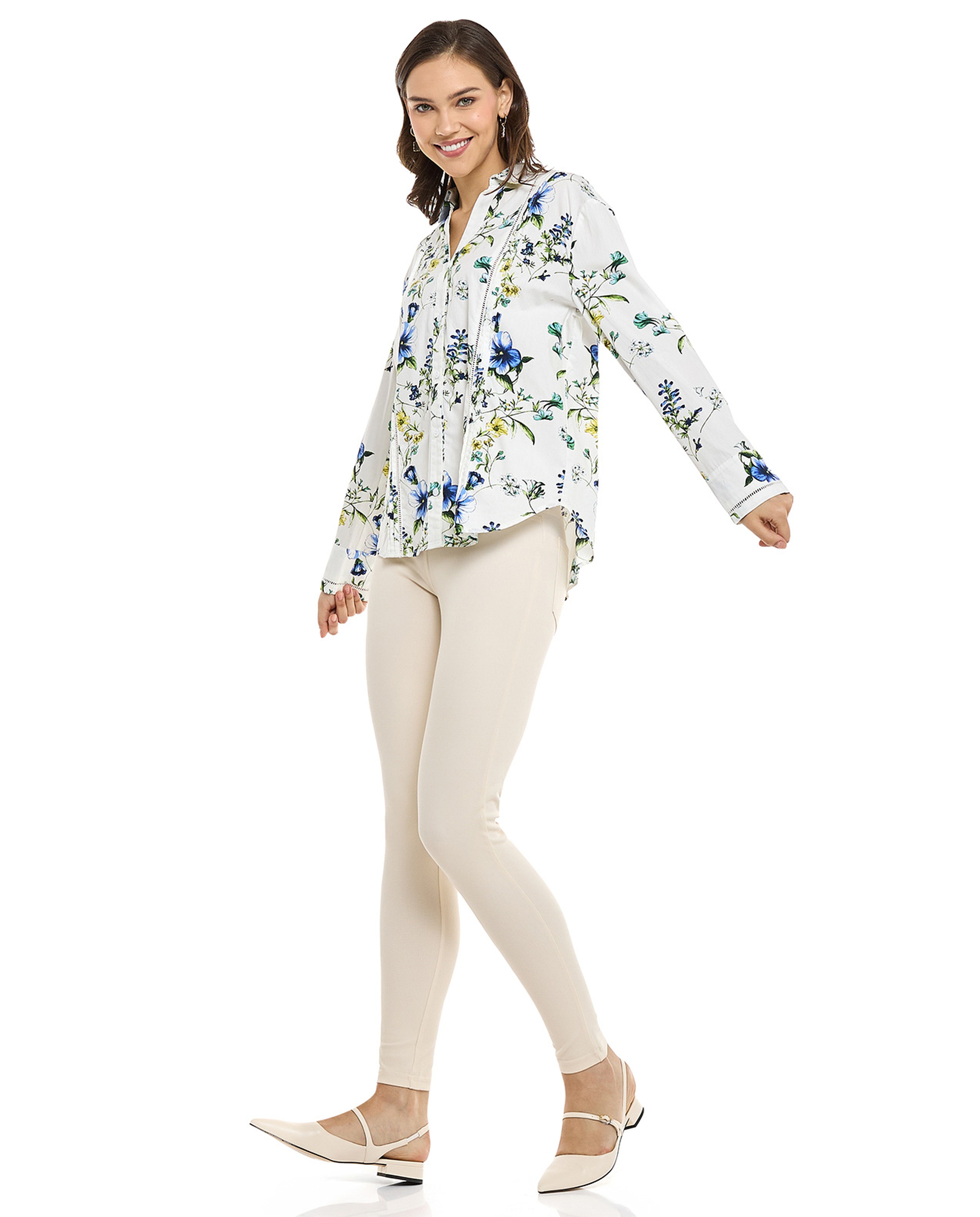 Solid Jeggings with Elastic Waist