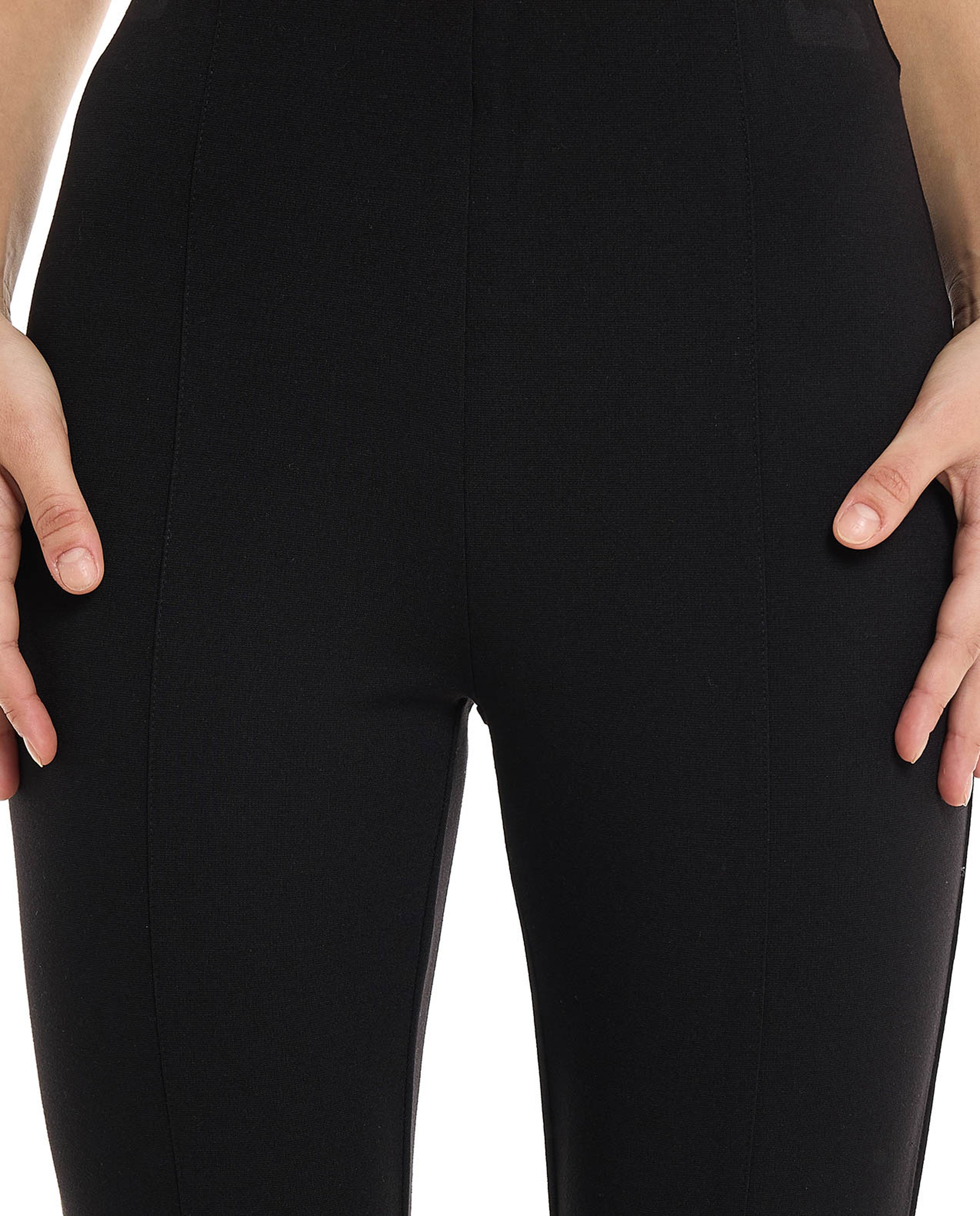 Solid Skinny Fit Pants