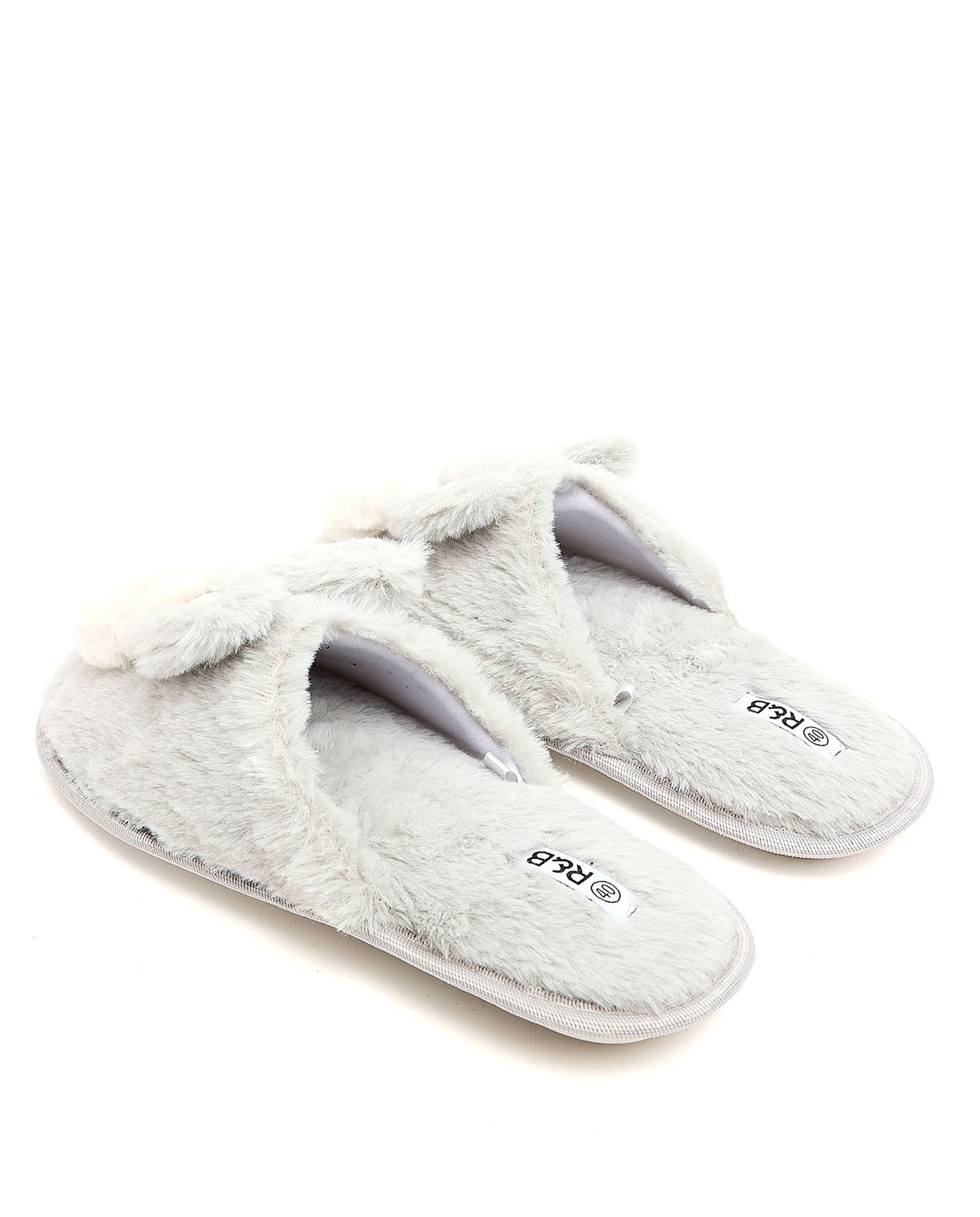Furry Bedroom Slippers