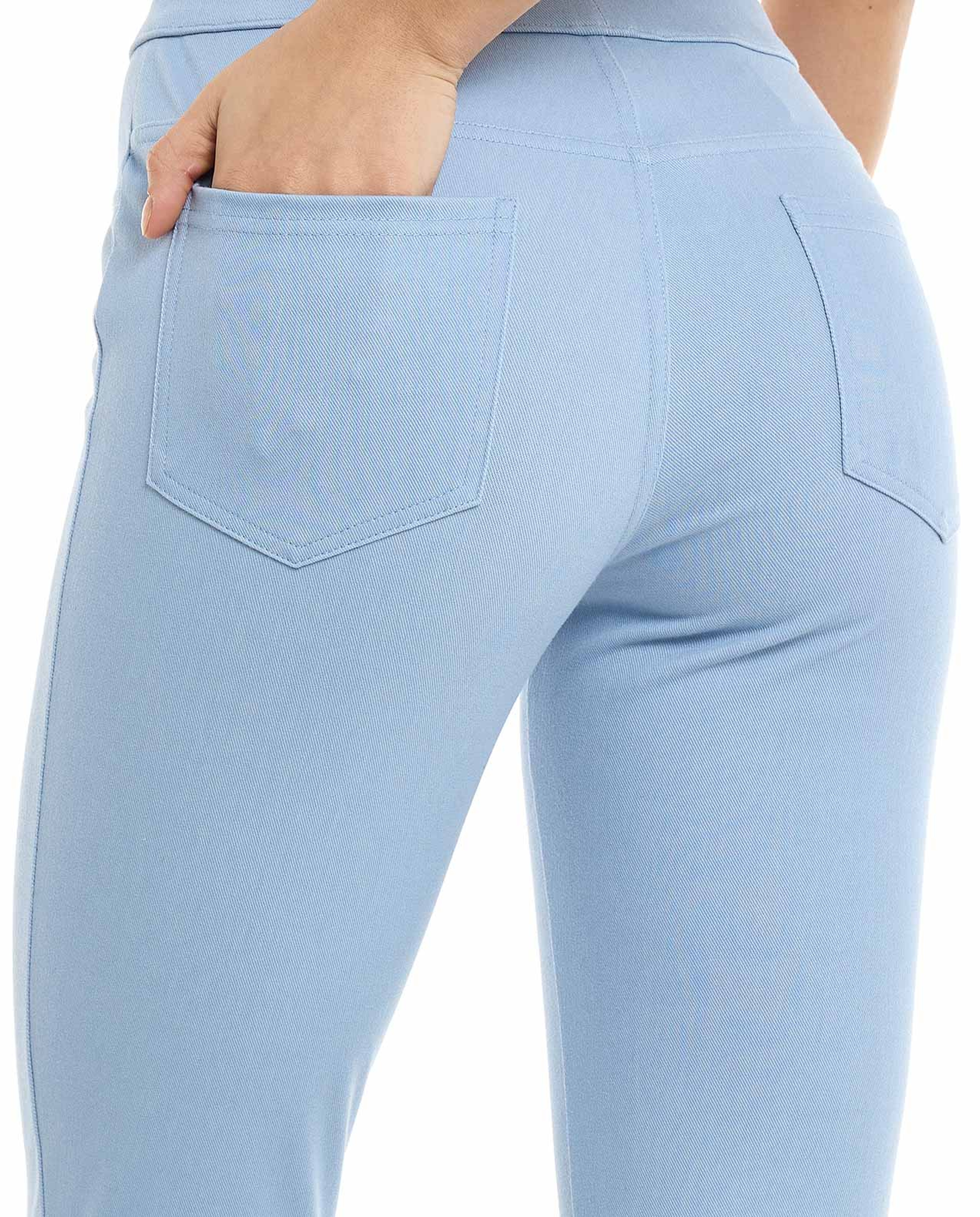 Solid Jeggings with Elastic Waist