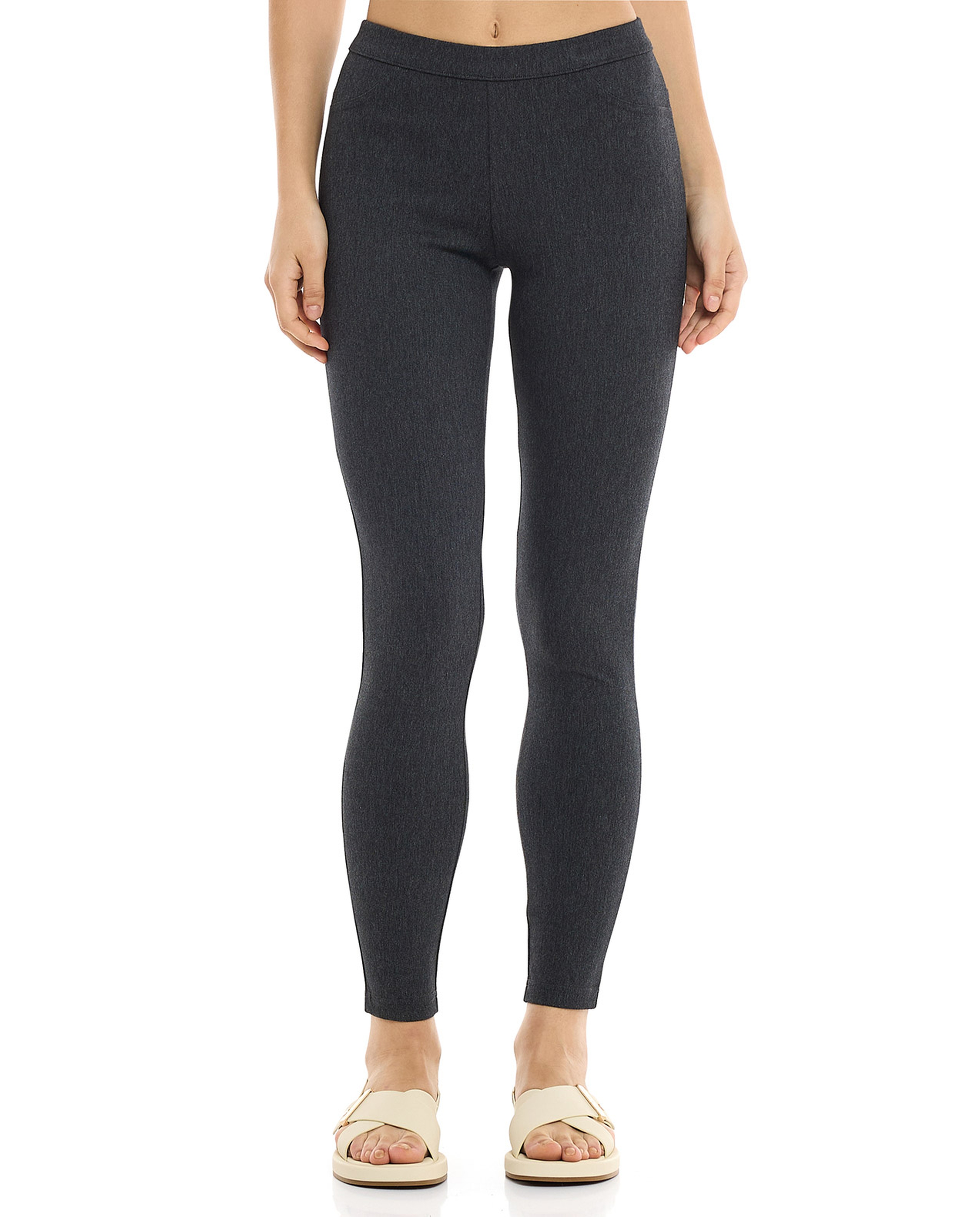 Solid Jeggings with Elastic Waist