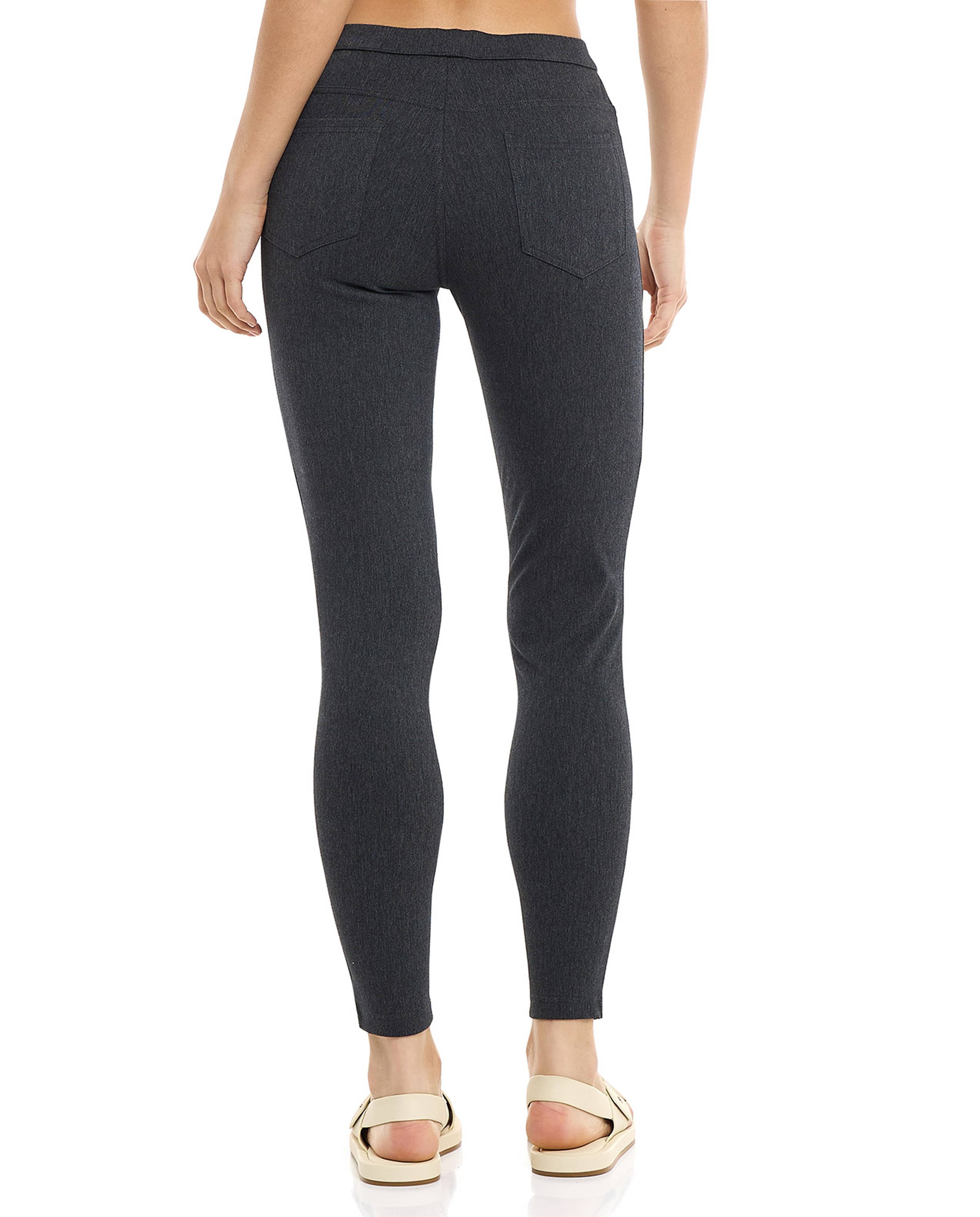 Solid Jeggings with Elastic Waist