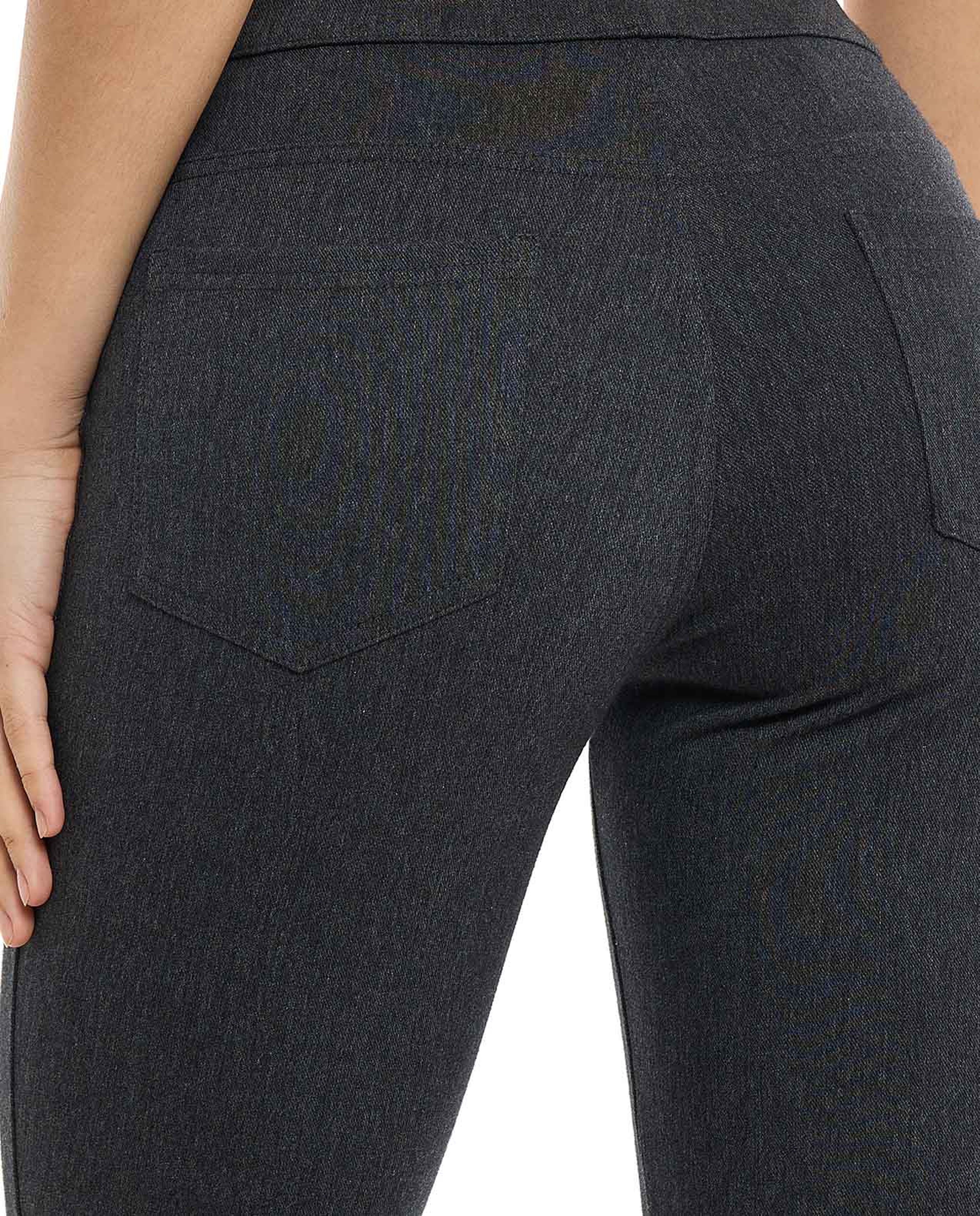 Solid Jeggings with Elastic Waist