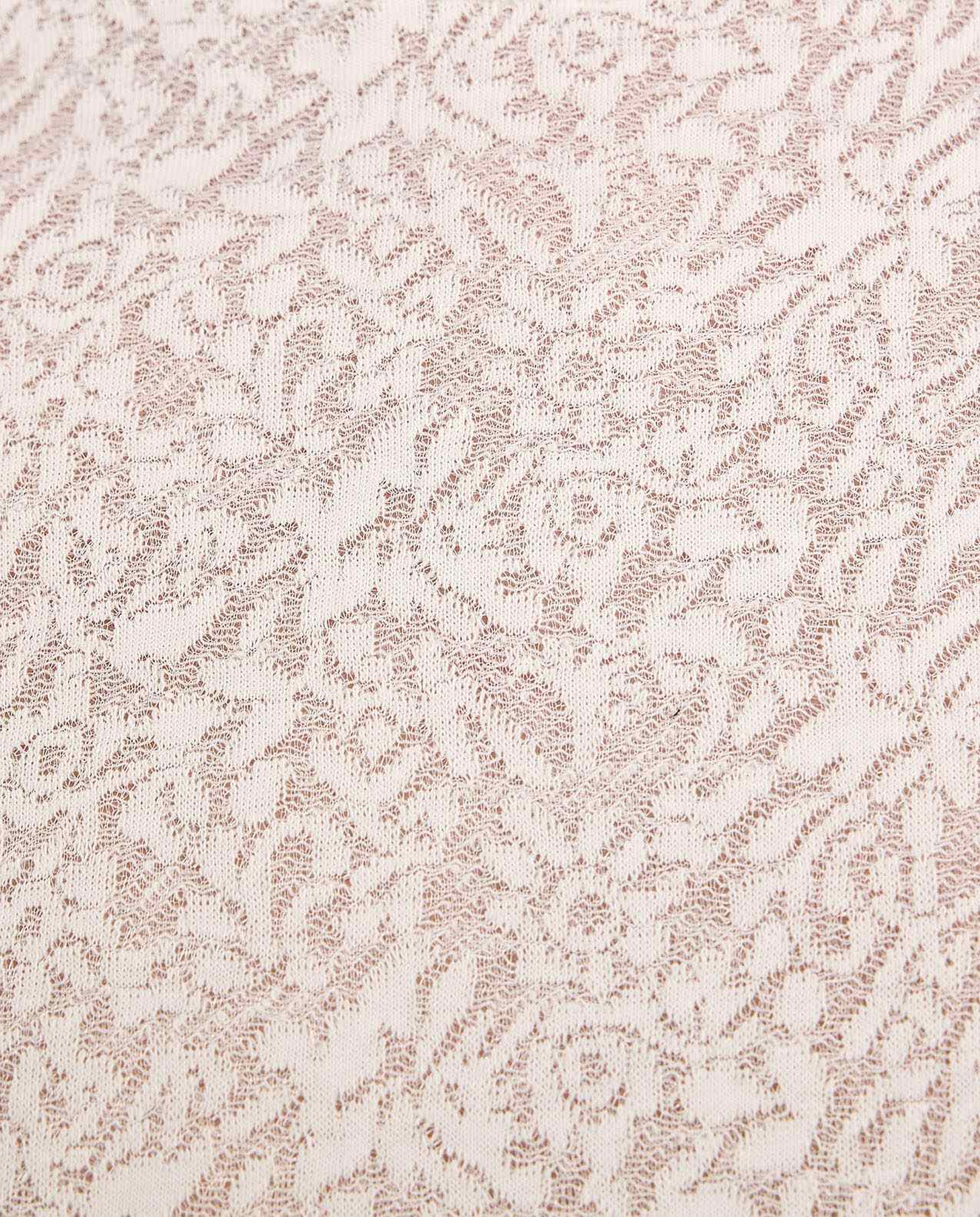 Textured Top with Round Neck and Short Sleeves