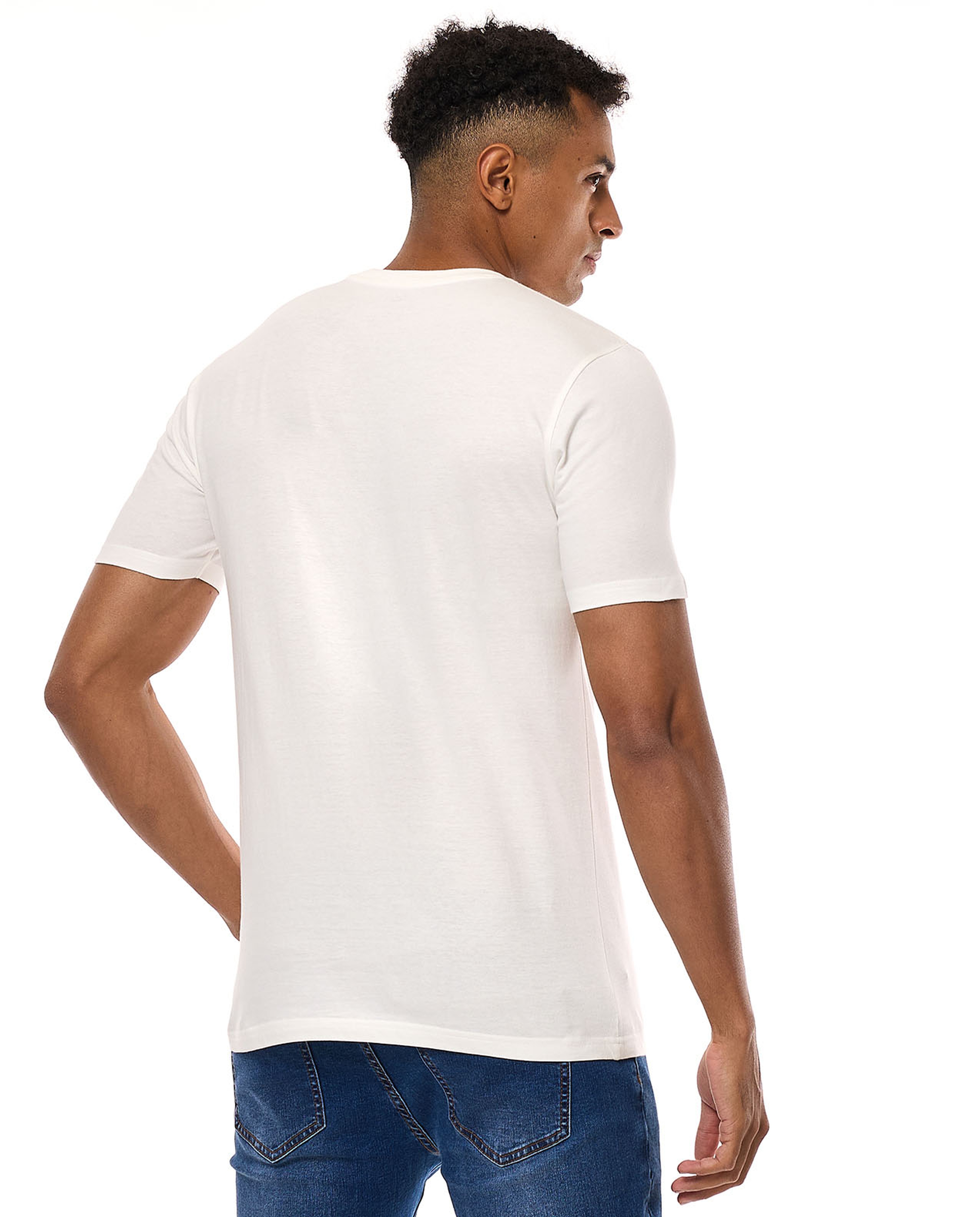 Printed T-Shirt with Crew Neck and Short Sleeves