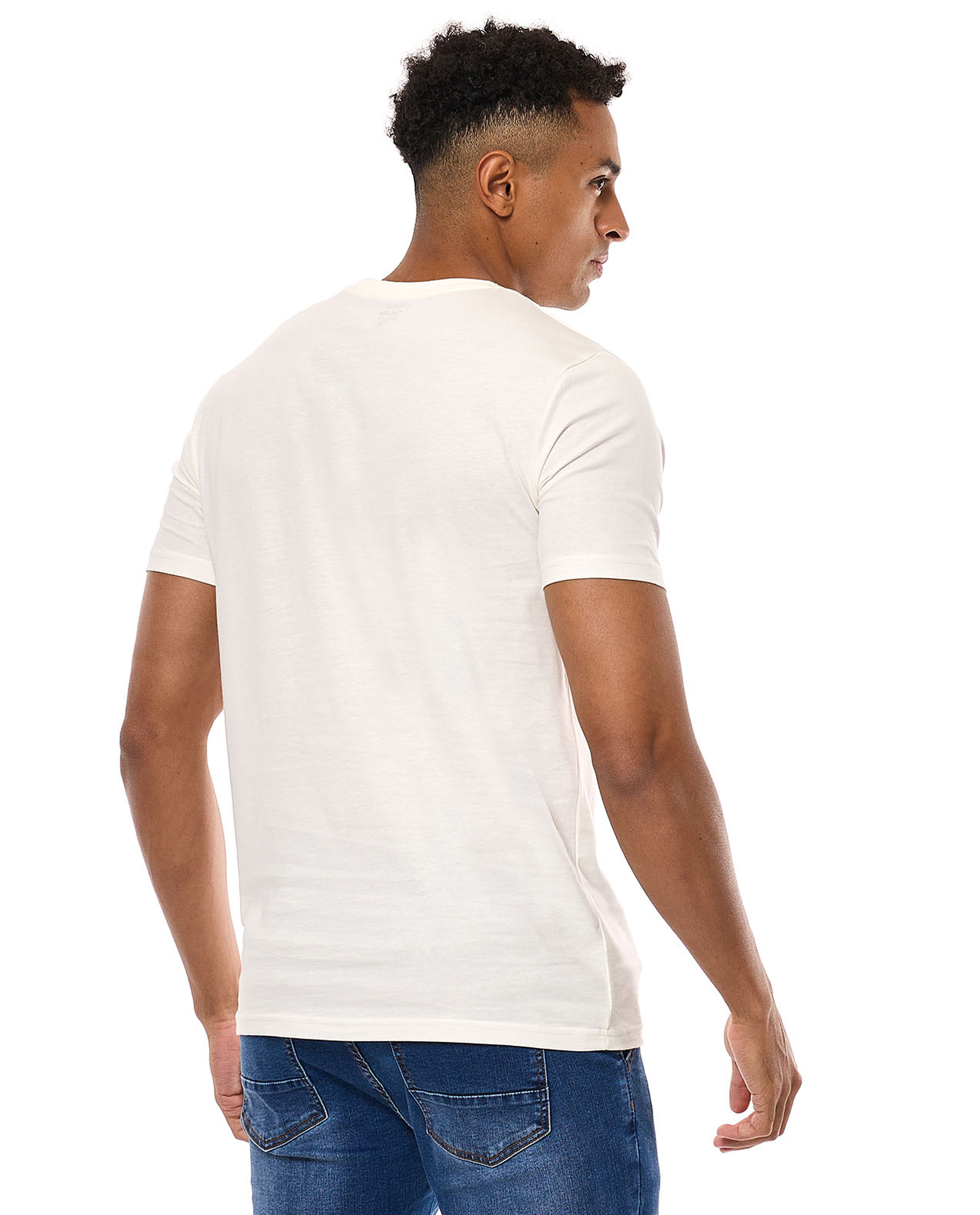 Printed T-Shirt with Crew Neck and Short Sleeves