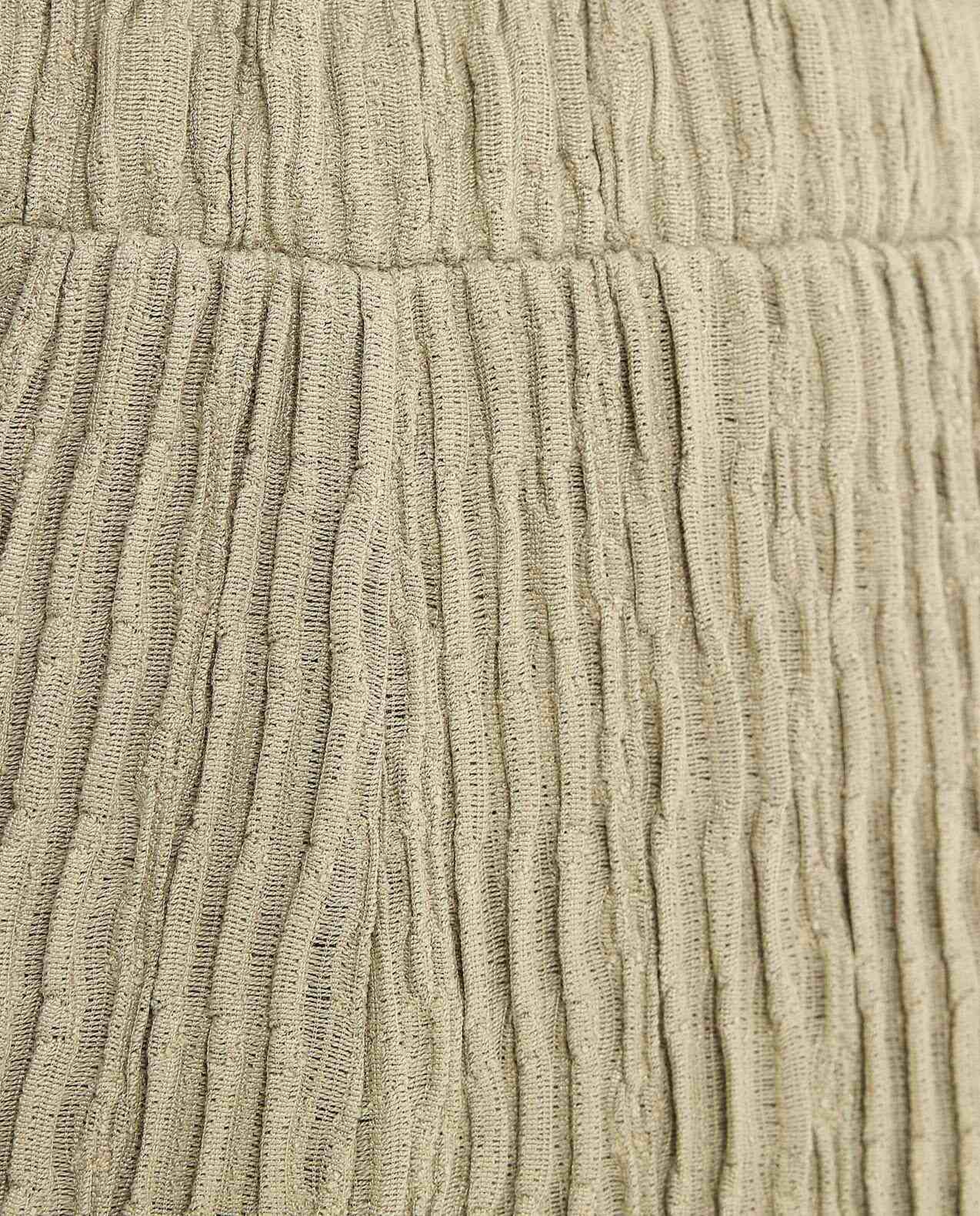 Textured Pants With Elastic Waist