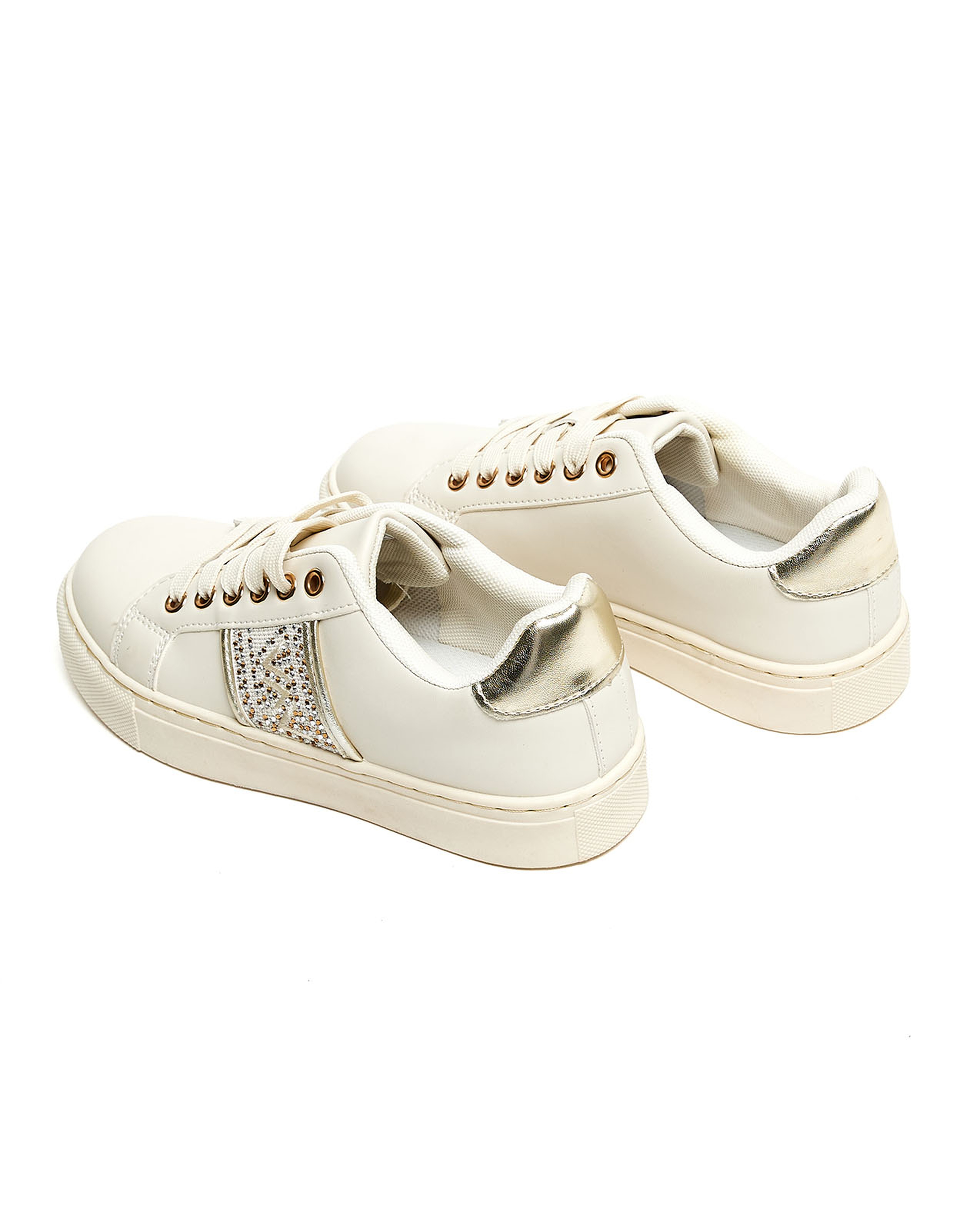 Embellished Lace Up Sneakers