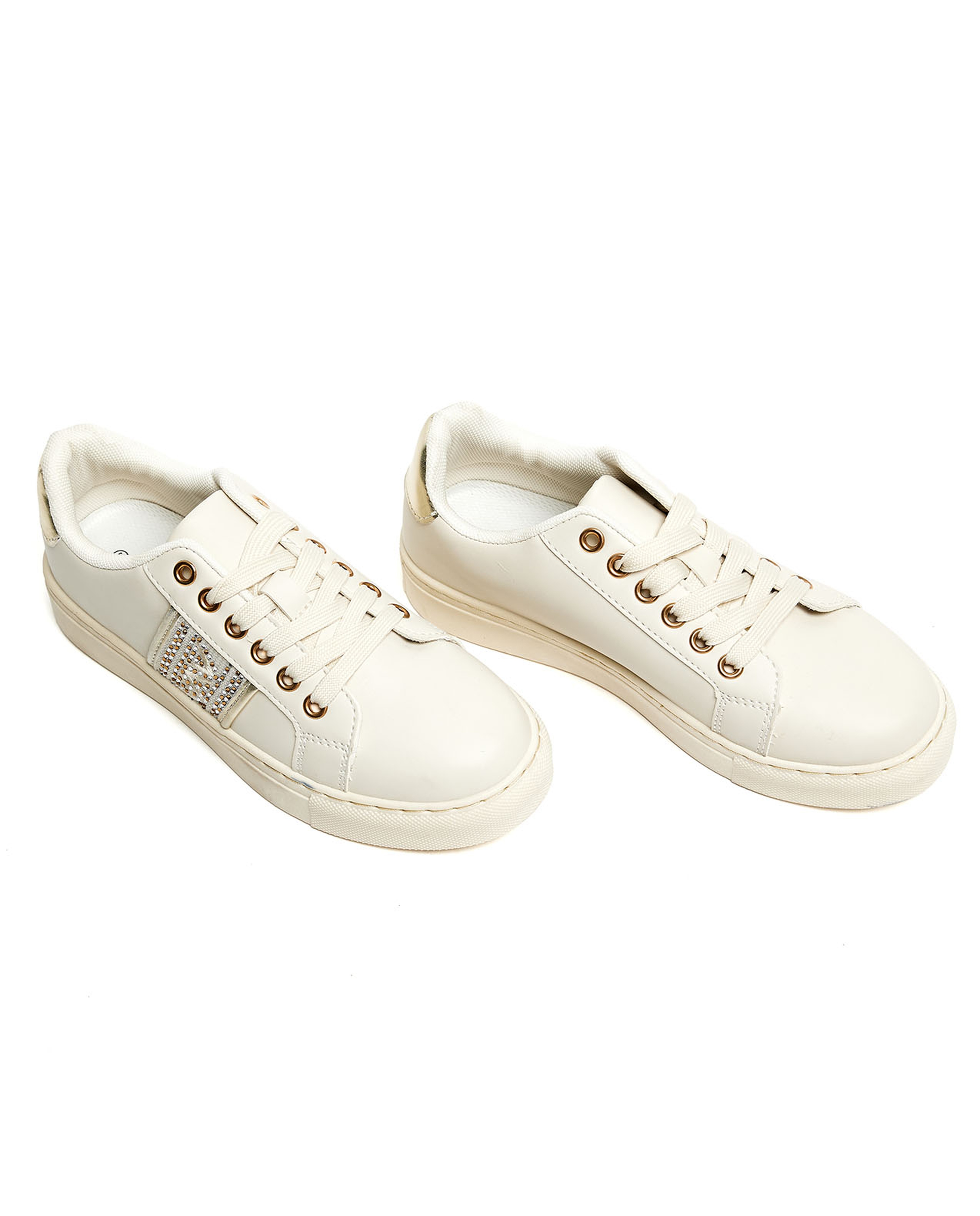 Embellished Lace Up Sneakers