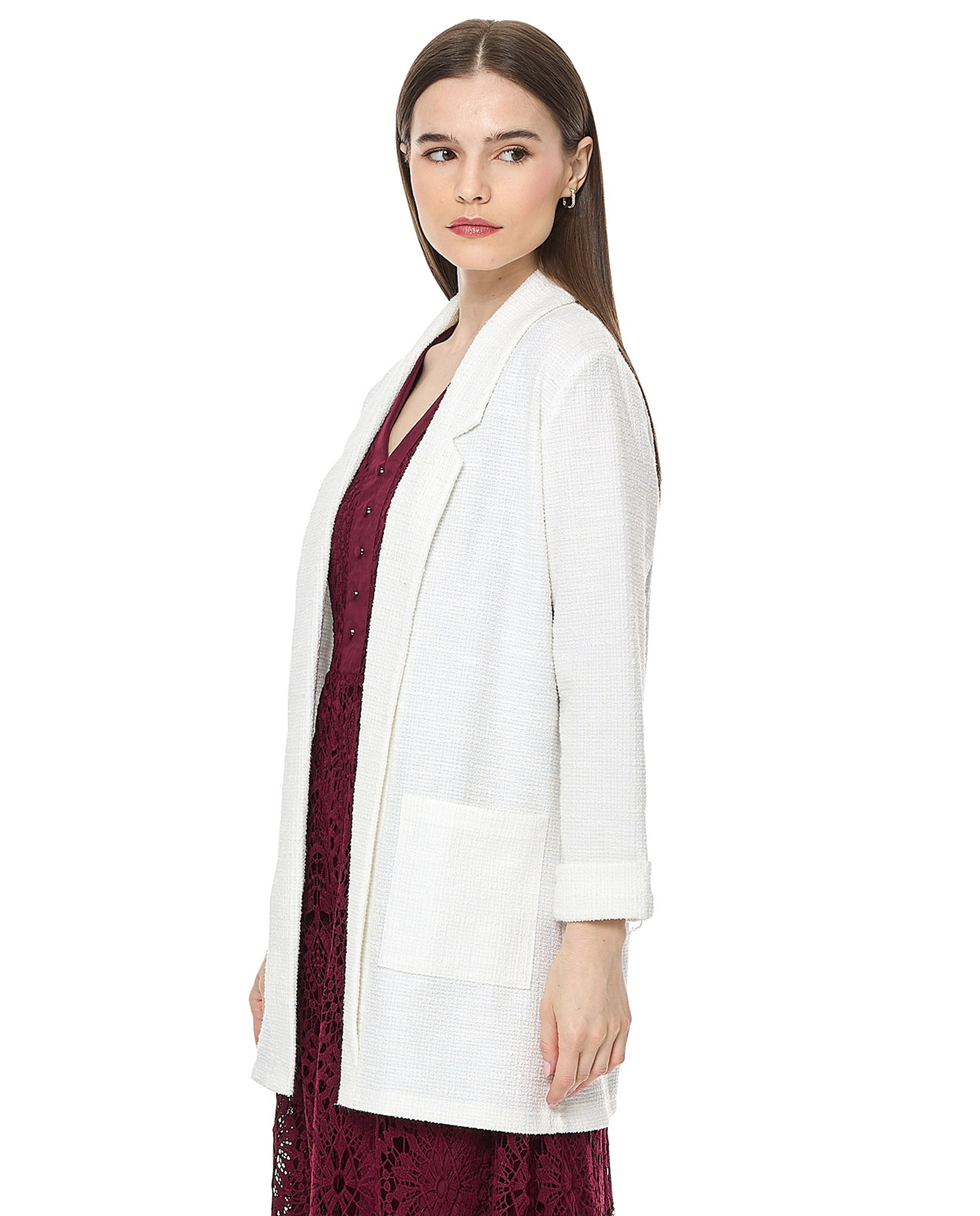 Solid Jacket with Pockets