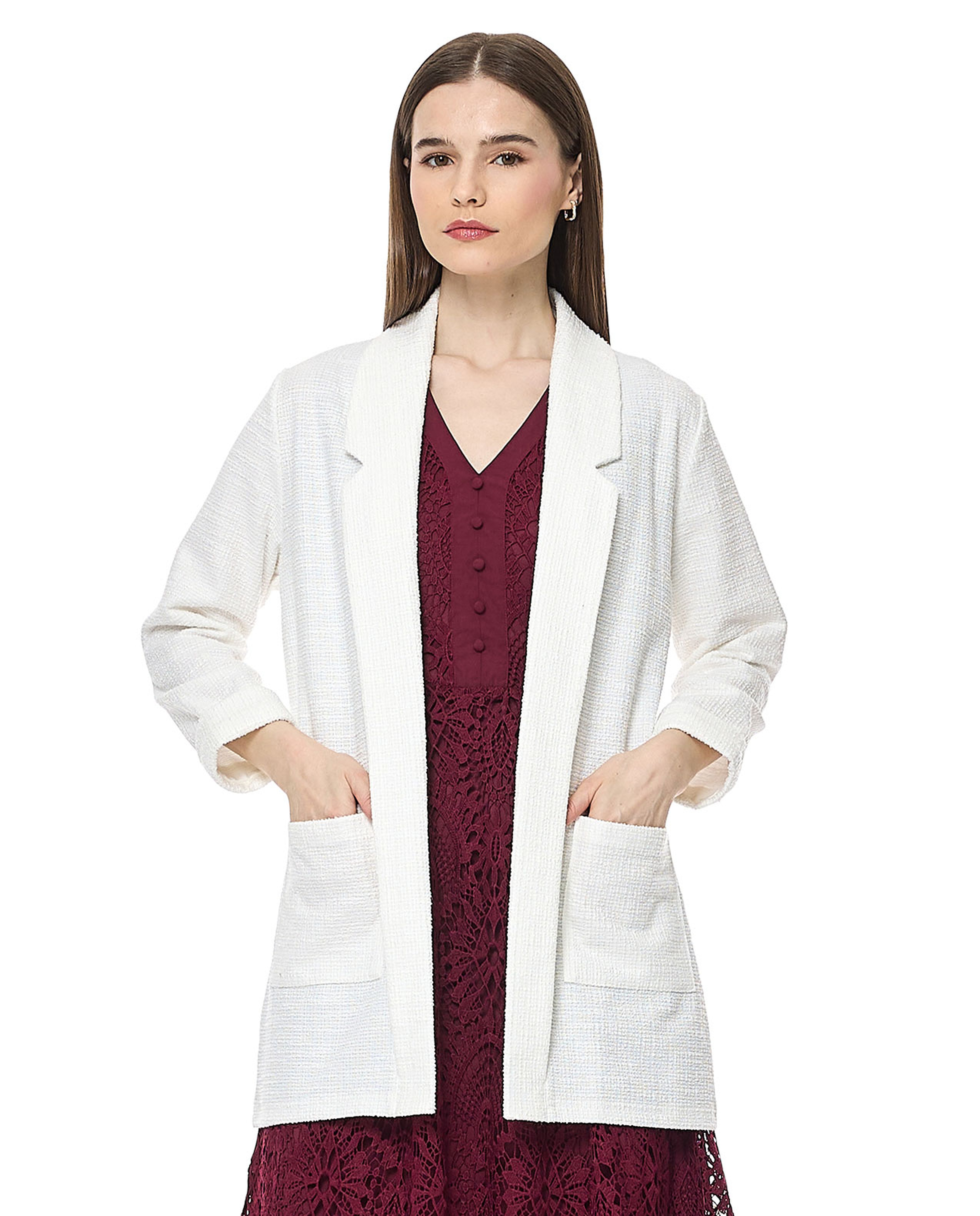 Solid Jacket with Pockets