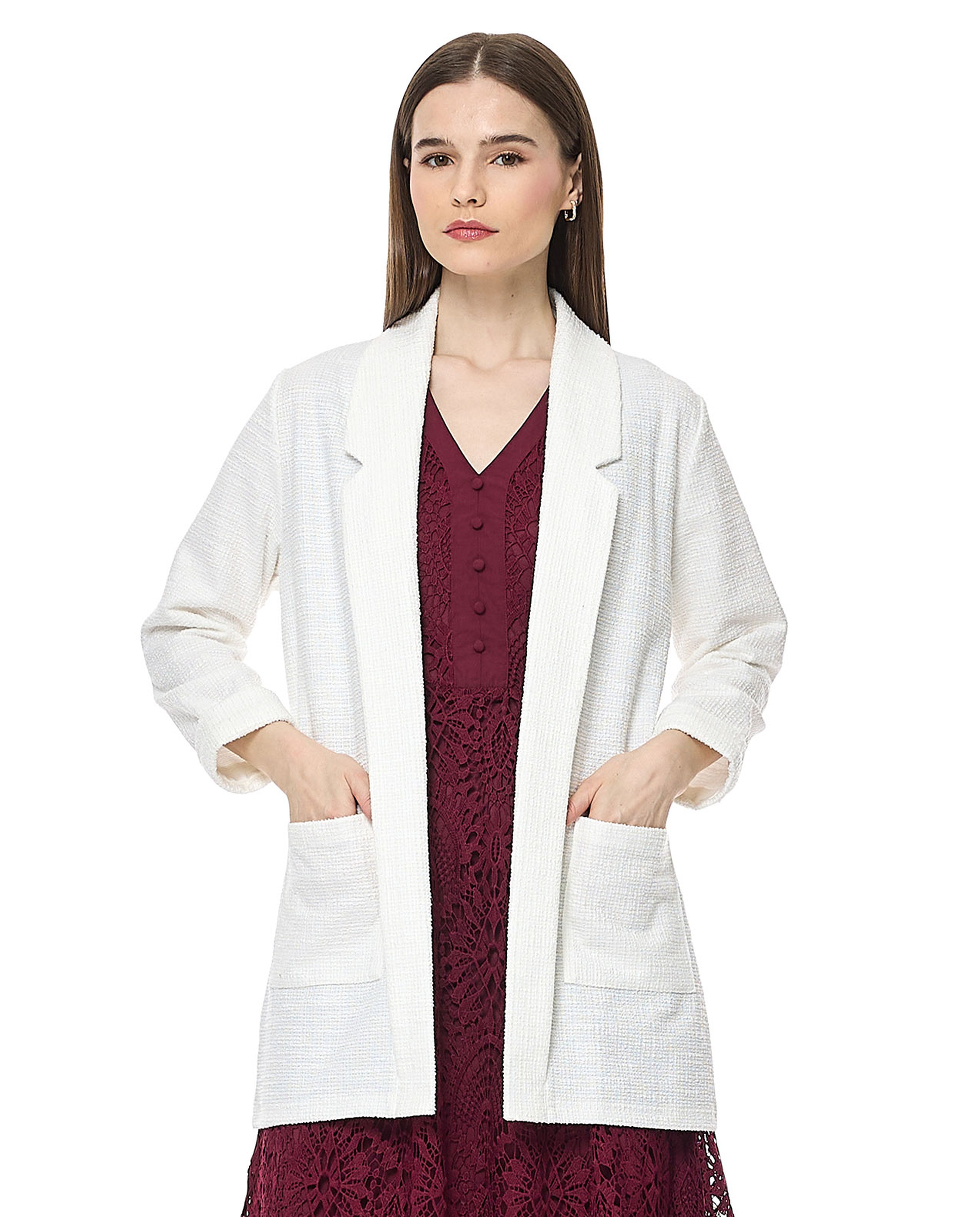 Solid Jacket with Pockets