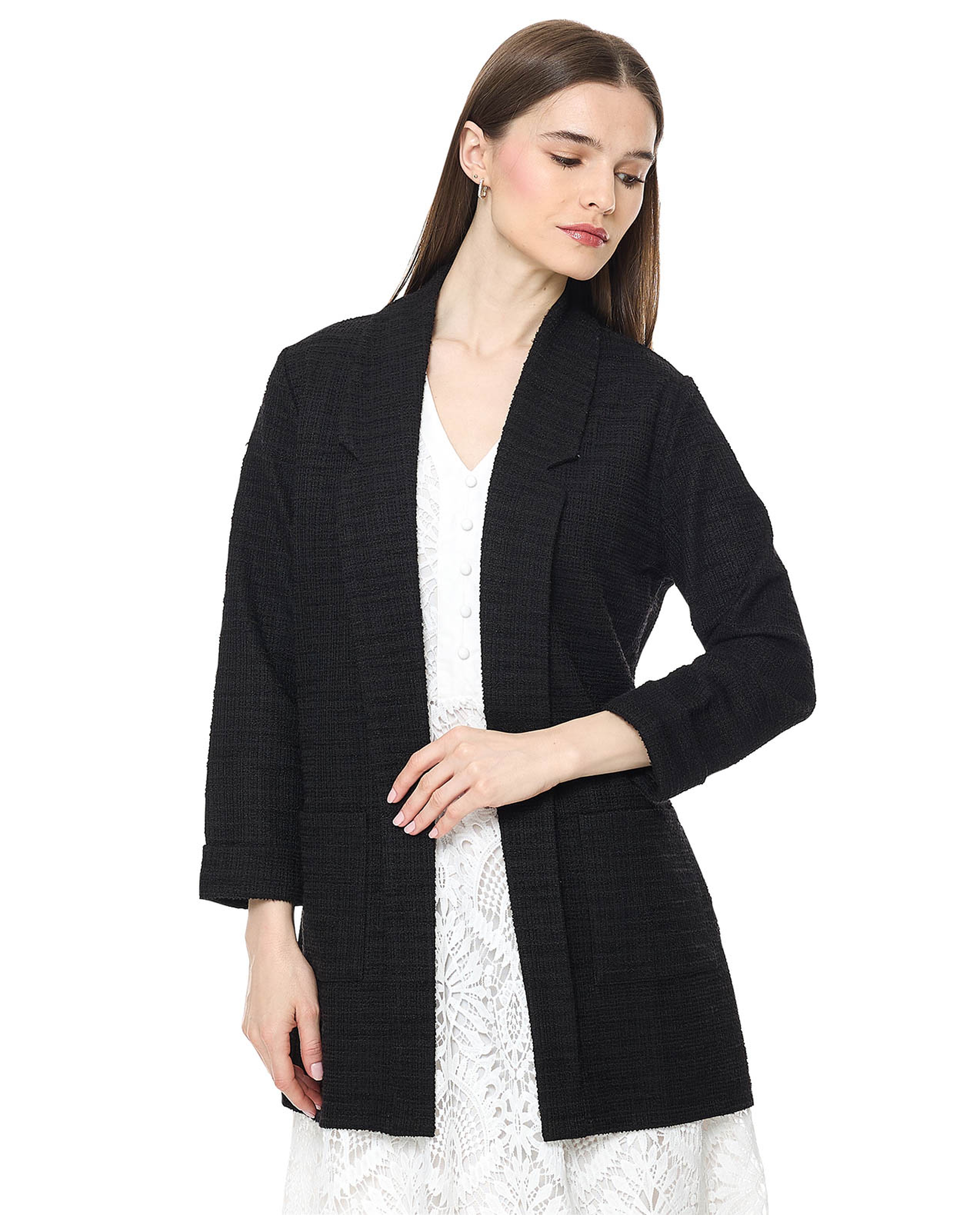 Solid Jacket with Pockets